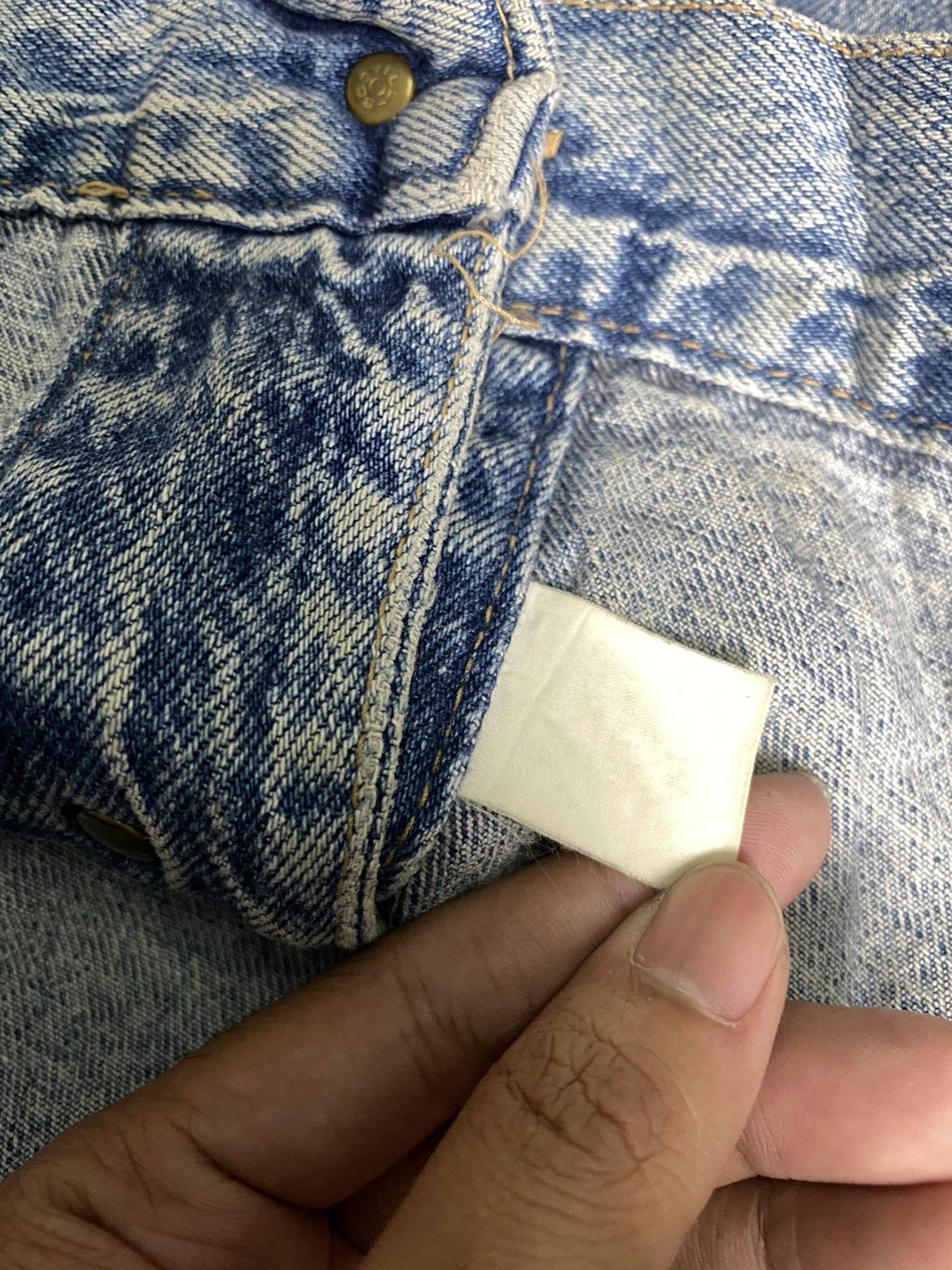 Other Vintage Spirit Denim Jacket Trucker Distressed Denim Size US M / EU 48-50 / 2 - 9 Thumbnail