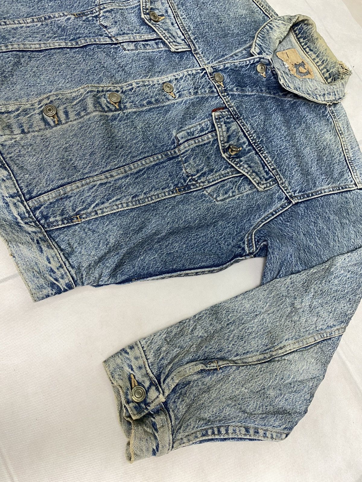 Other Vintage Spirit Denim Jacket Trucker Distressed Denim Size US M / EU 48-50 / 2 - 4 Thumbnail