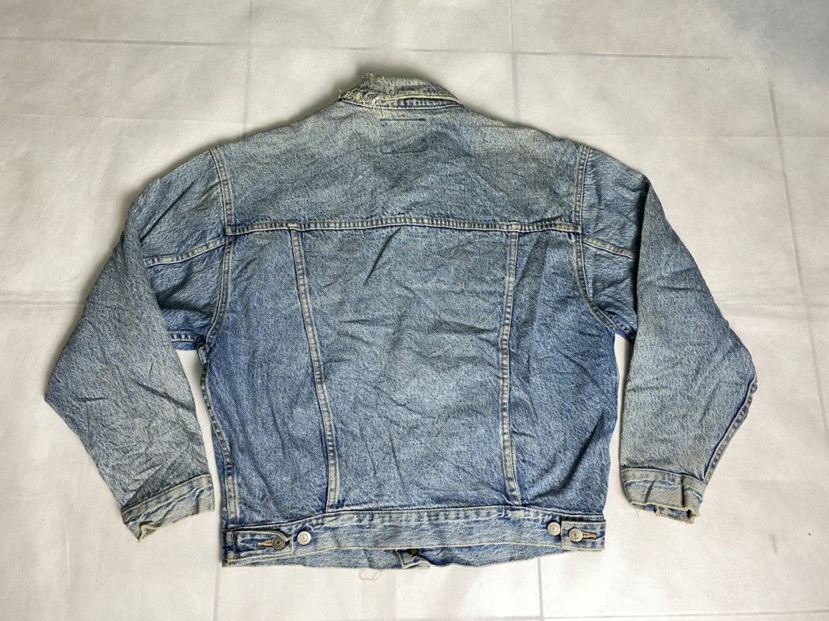 Other Vintage Spirit Denim Jacket Trucker Distressed Denim Size US M / EU 48-50 / 2 - 10 Thumbnail