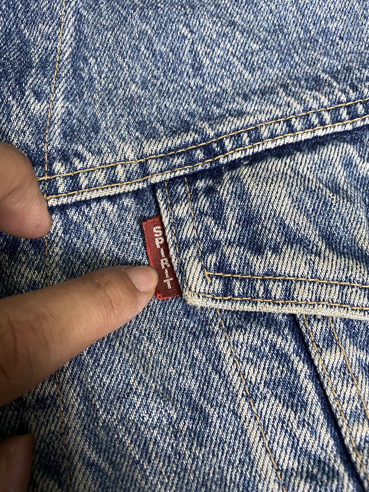 Other Vintage Spirit Denim Jacket Trucker Distressed Denim Size US M / EU 48-50 / 2 - 5 Thumbnail