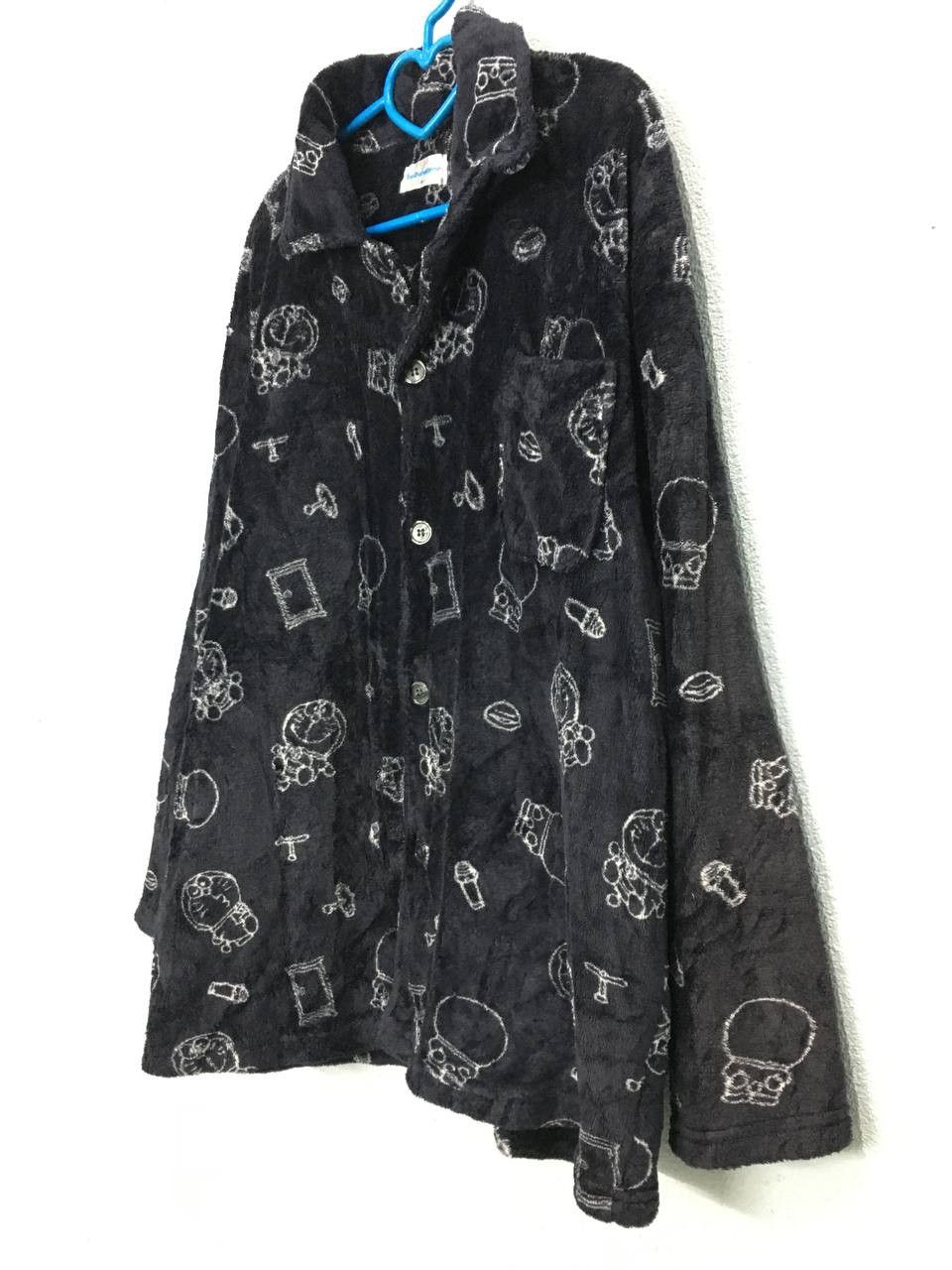 Anime × Japanese Brand × Vintage Vintage Doraemon Printed Fleece Shirt Full Print Size US M / EU 48-50 / 2 - 3 Thumbnail