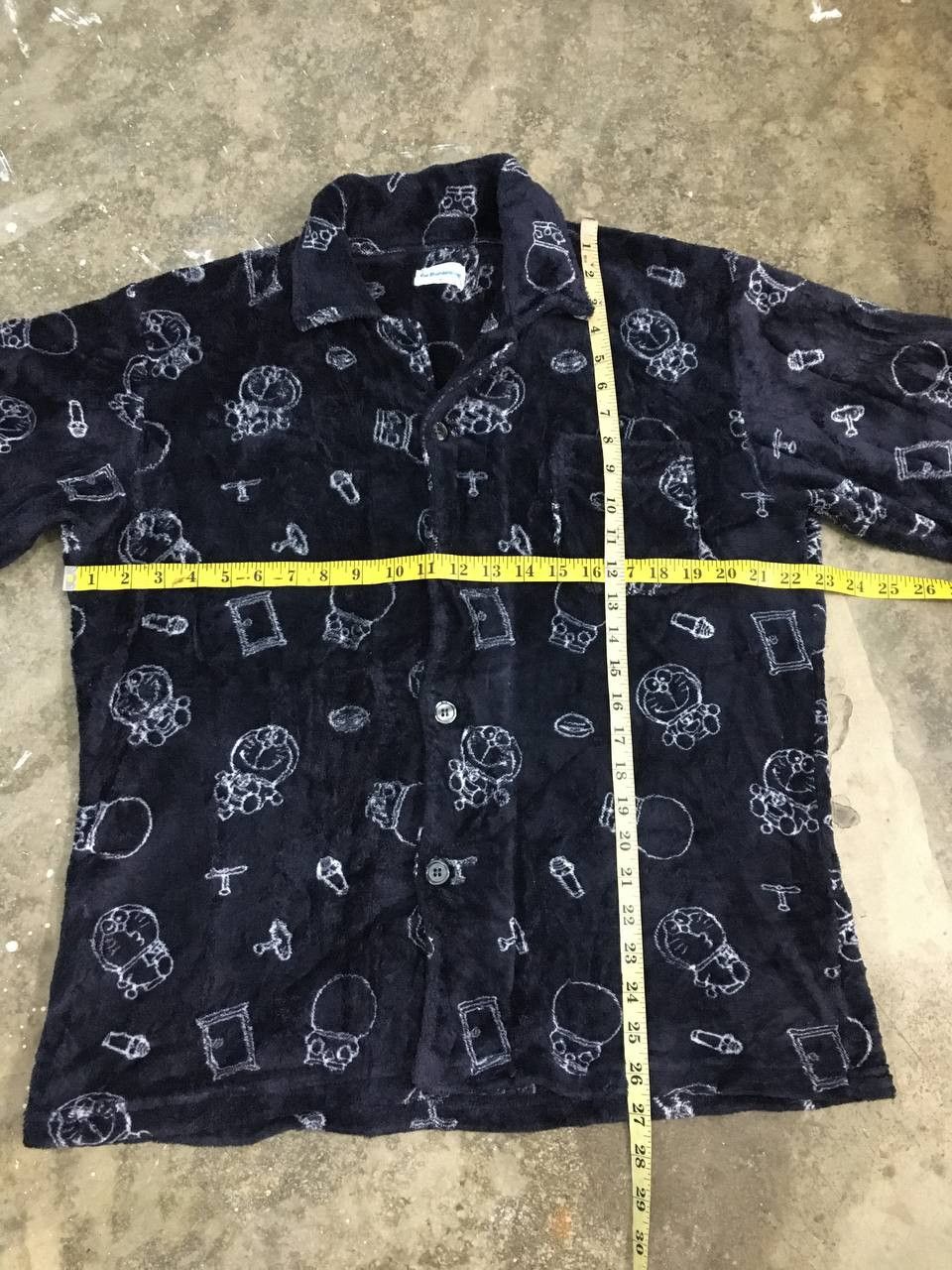 Anime × Japanese Brand × Vintage Vintage Doraemon Printed Fleece Shirt Full Print Size US M / EU 48-50 / 2 - 11 Thumbnail