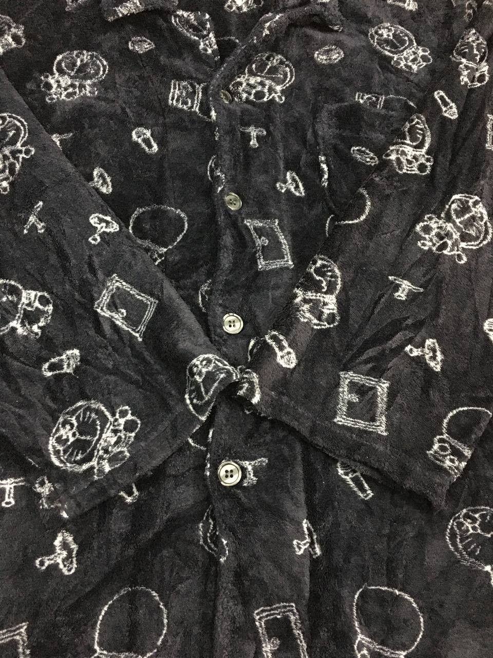Anime × Japanese Brand × Vintage Vintage Doraemon Printed Fleece Shirt Full Print Size US M / EU 48-50 / 2 - 10 Thumbnail