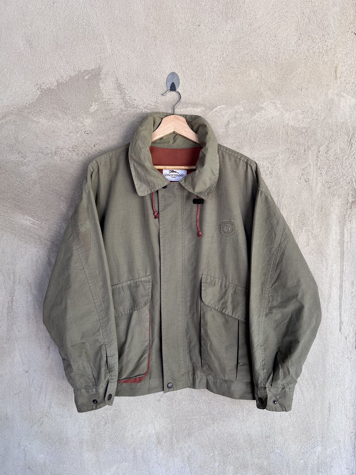 Longchamp Vintage Longchamp Classic Logo Jacket Size US XL / EU 56 / 4 - 2 Thumbnail