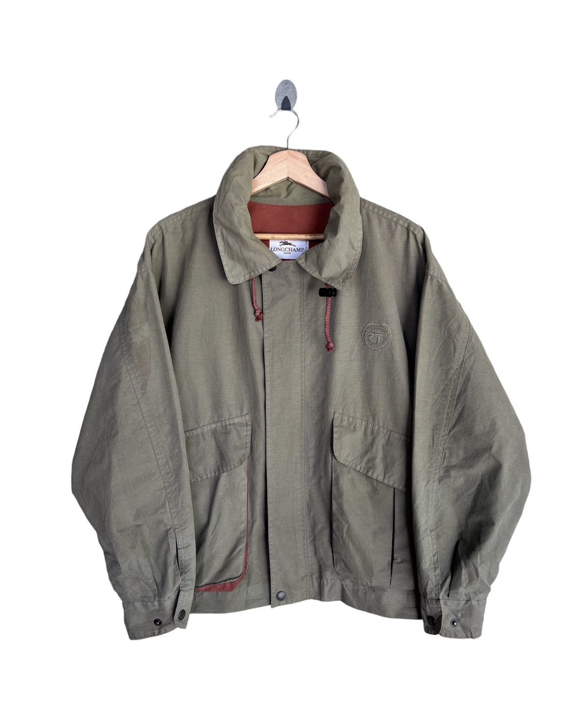 Longchamp Vintage Longchamp Classic Logo Jacket Size US XL / EU 56 / 4 - 1 Thumbnail
