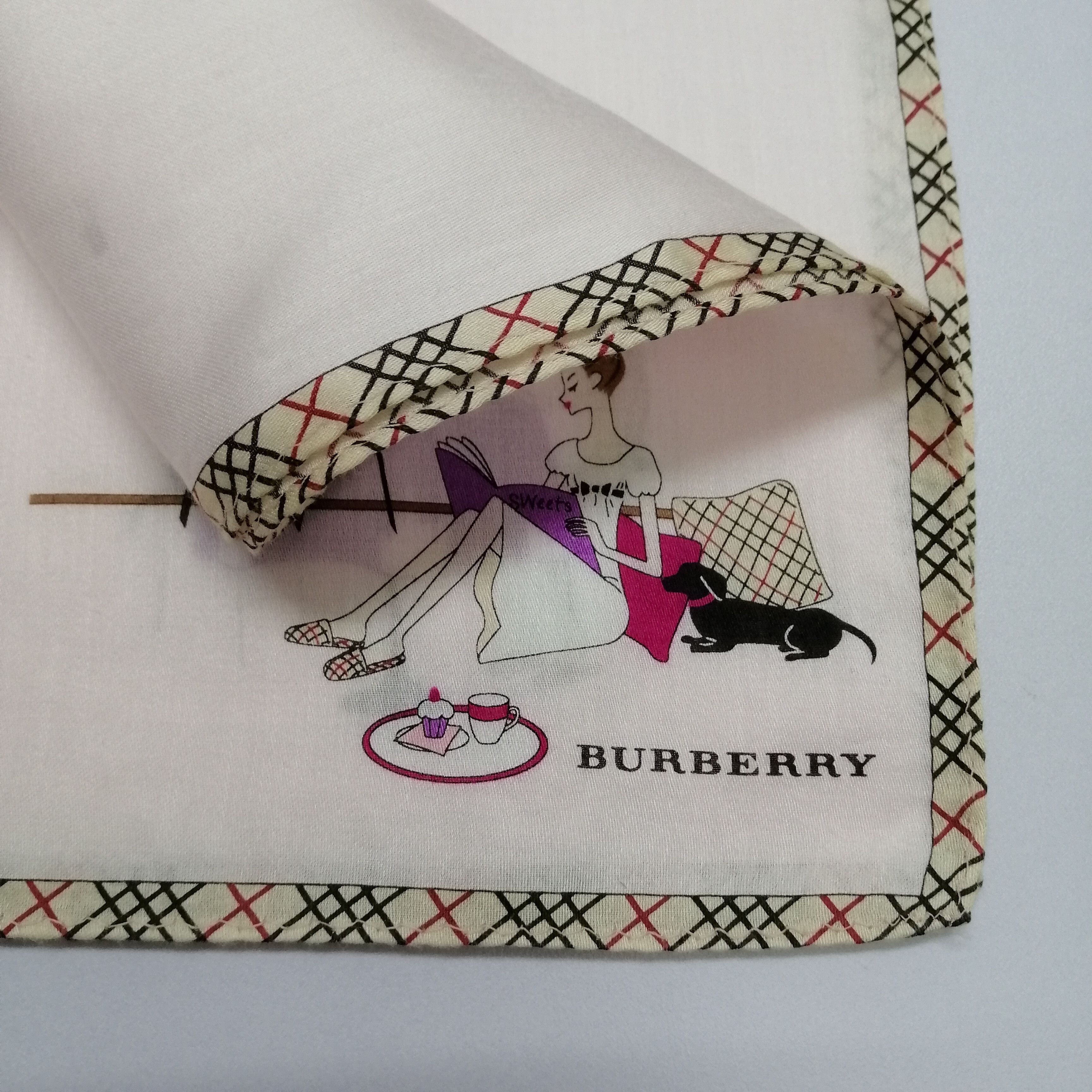 Burberry × Vintage Vintage Burberry Handkerchief/Neckerchief/Bandana-KD1232 Size ONE SIZE - 4 Thumbnail