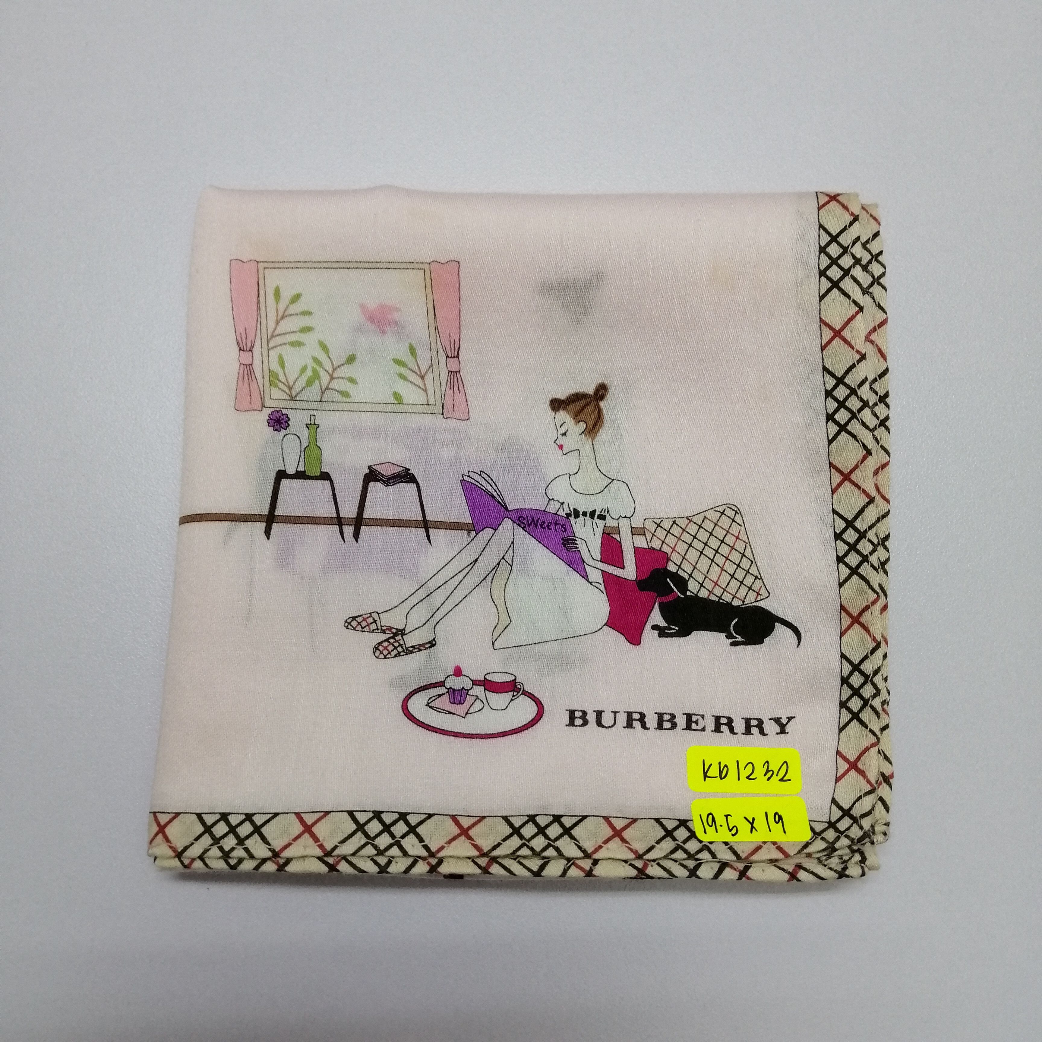Burberry × Vintage Vintage Burberry Handkerchief/Neckerchief/Bandana-KD1232 Size ONE SIZE - 6 Thumbnail