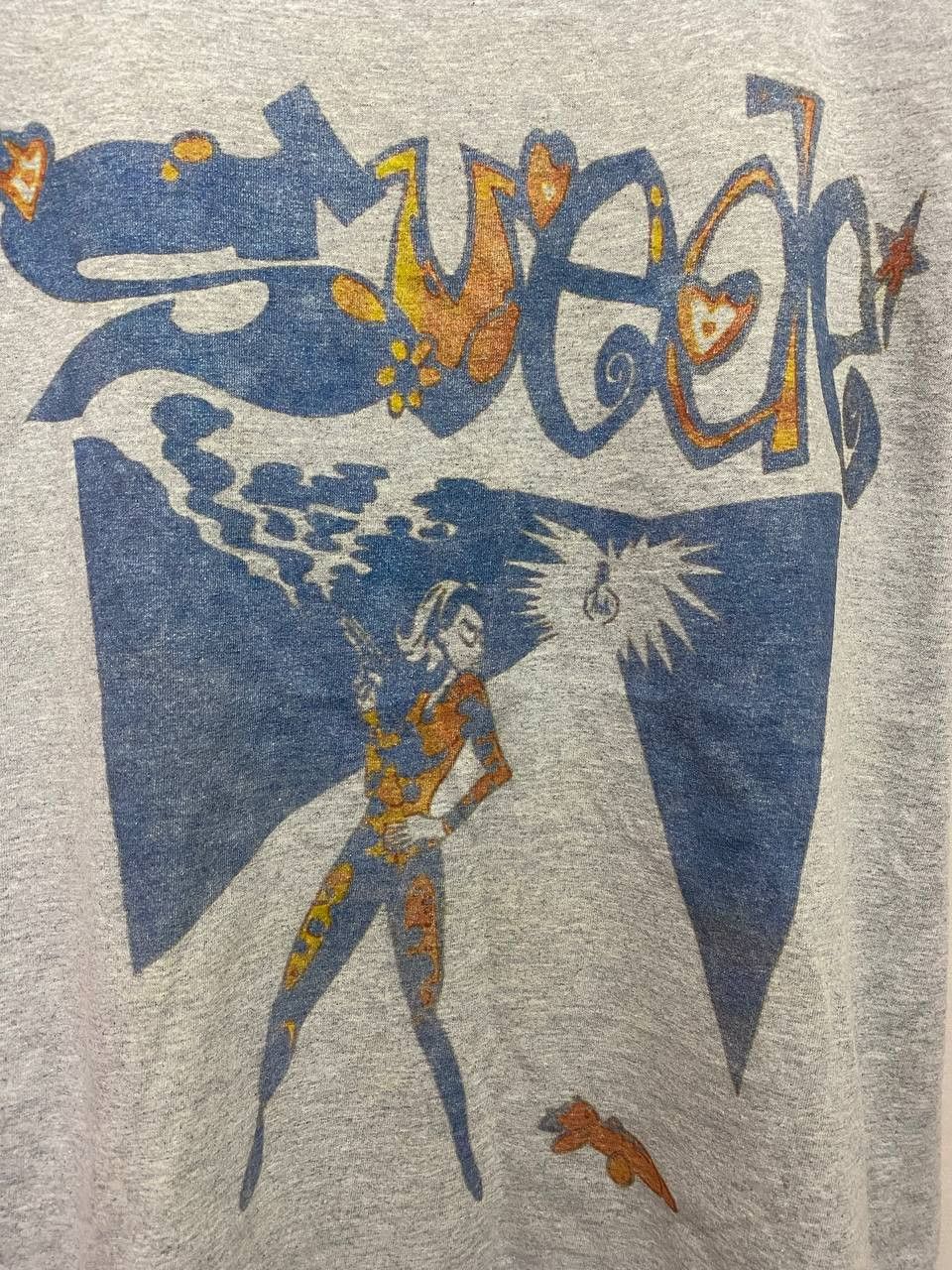 Band Tees × Vintage Vintage 90's Suede Britpop Rare design Size US L / EU 52-54 / 3 - 3 Thumbnail