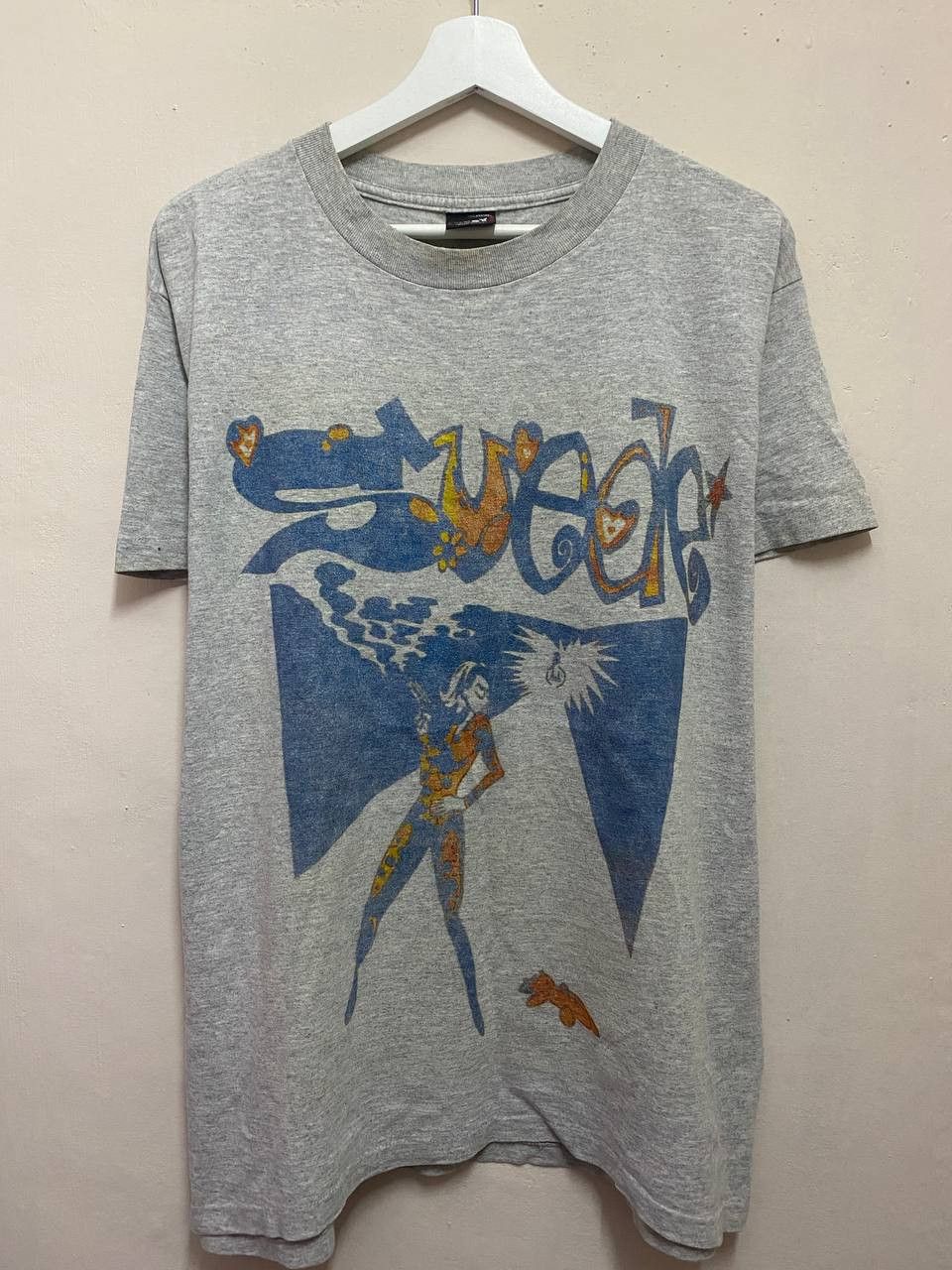 Band Tees × Vintage Vintage 90's Suede Britpop Rare design Size US L / EU 52-54 / 3 - 1 Thumbnail