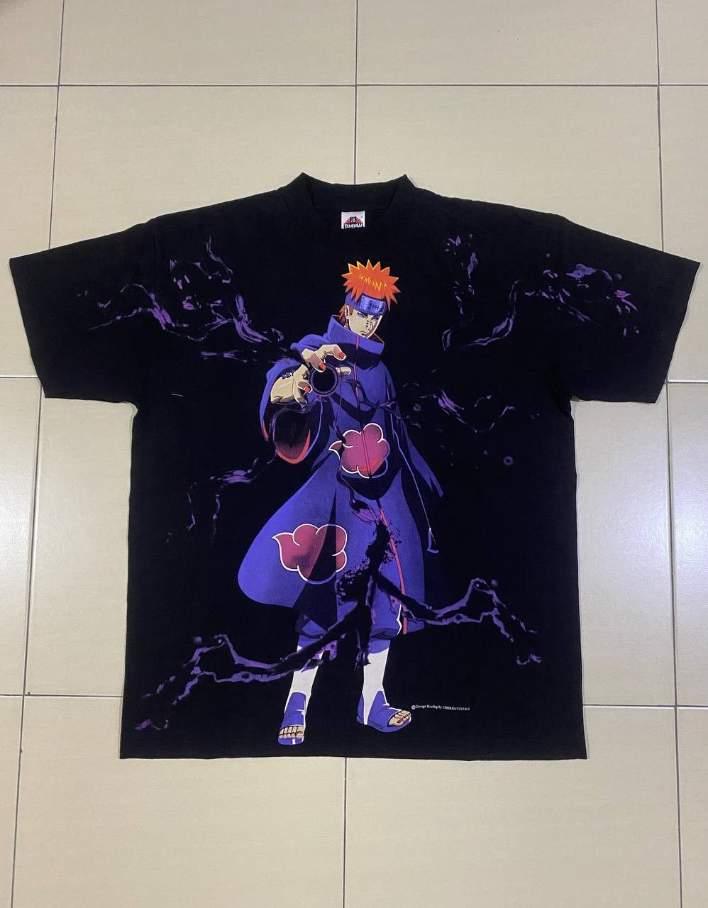 Anime × Japanese Brand Rare! Anime Naruto Akatsuki Yahiko Pain Bootleg Size US L / EU 52-54 / 3 - 1 Thumbnail