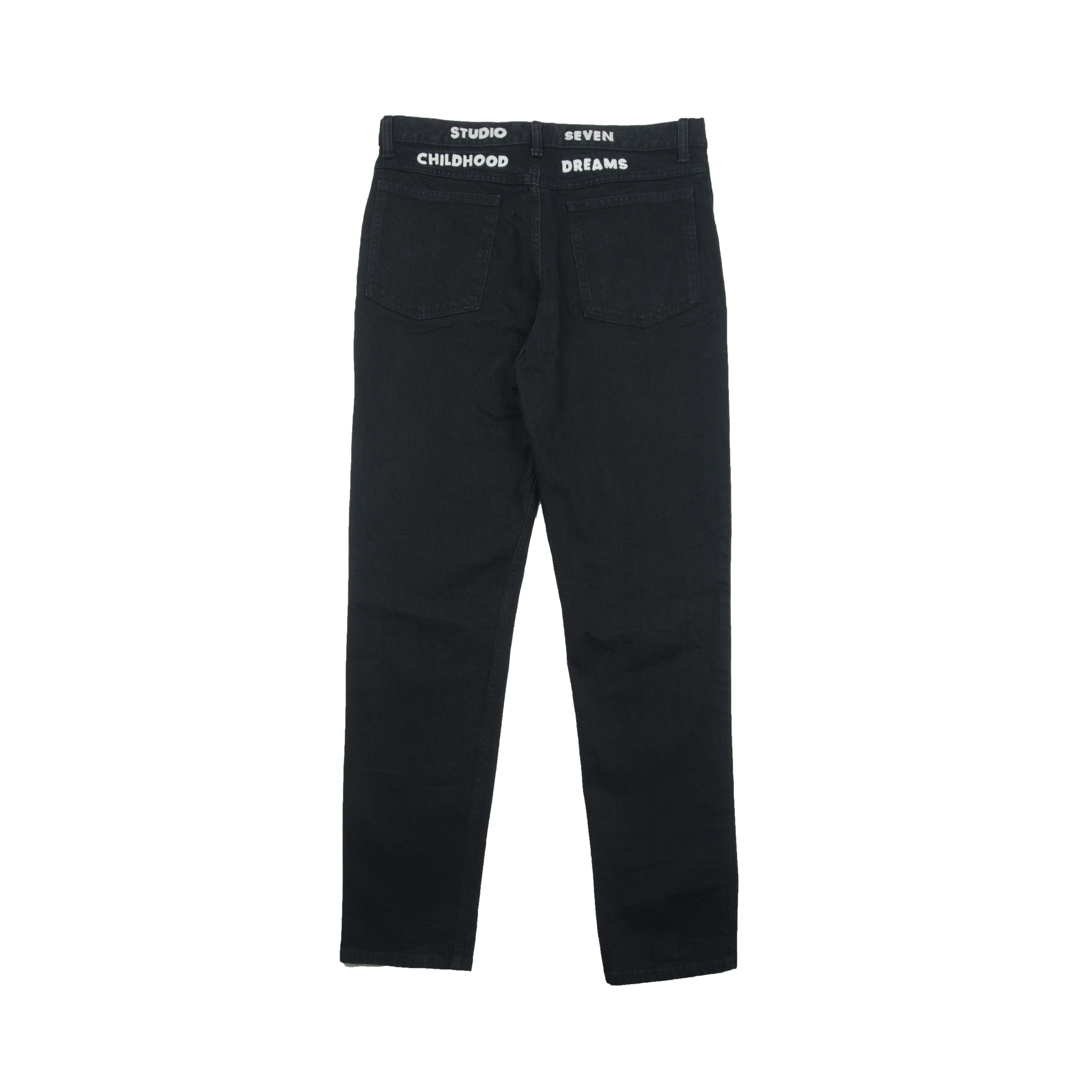 Studio Seven *NoTariff Studio Seven Childhood Dreams Black Denim Pants Size US 33 - 1 Thumbnail