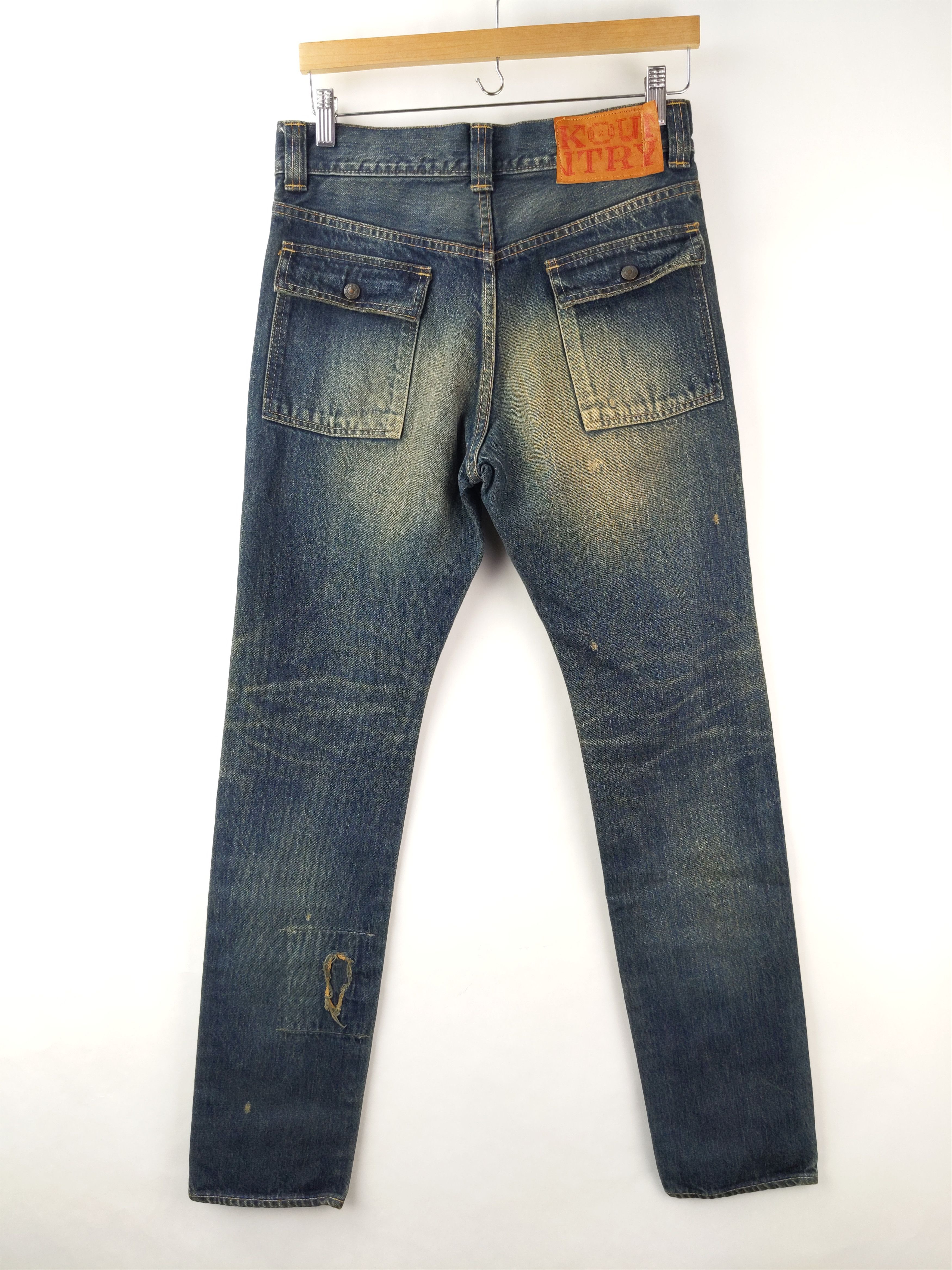 Kapital KAPITAL KOUNTRY Sashiko Boro Bush Pants Jeans Denim US S Size US 29 - 7 Thumbnail