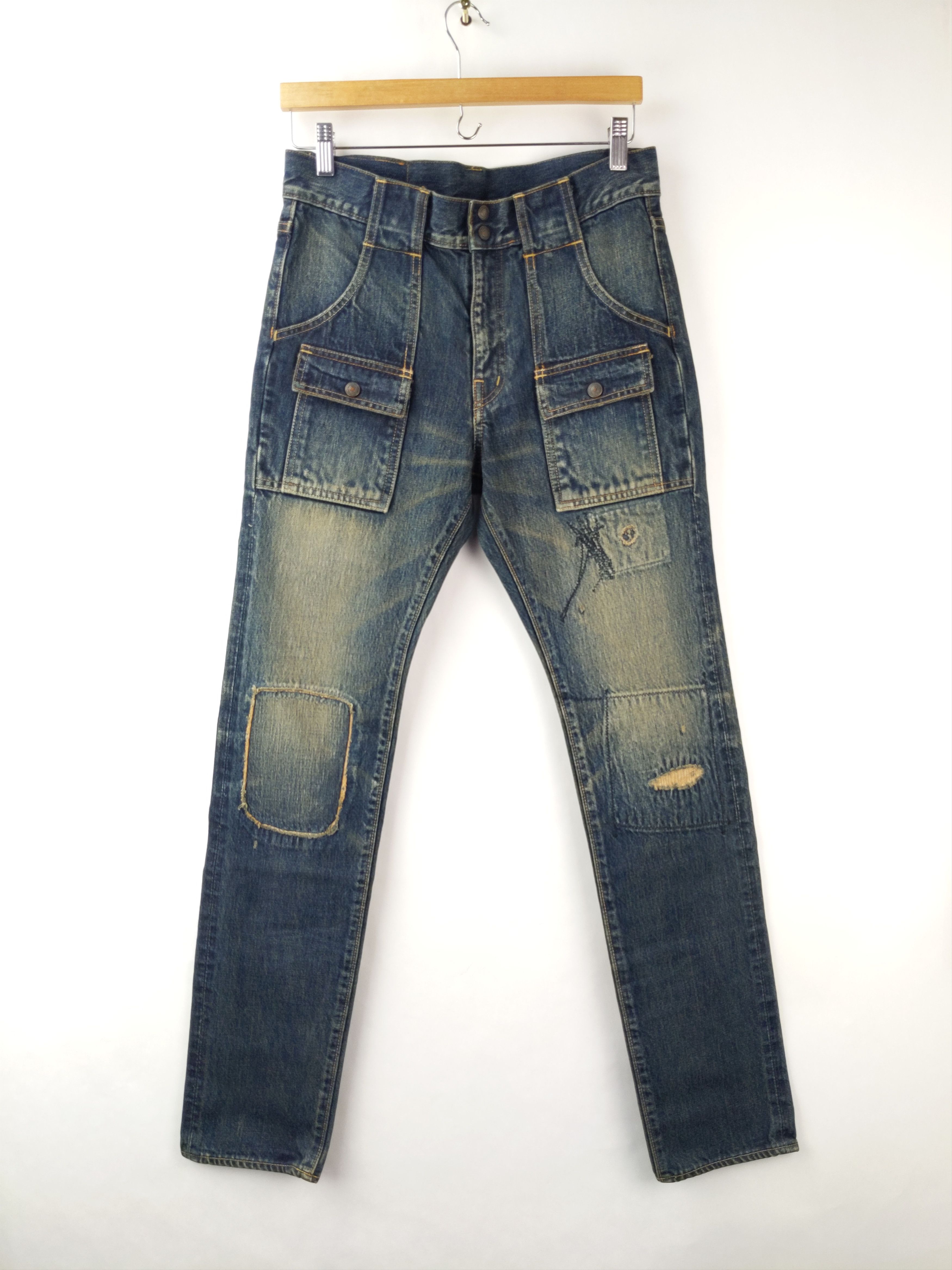 Kapital KAPITAL KOUNTRY Sashiko Boro Bush Pants Jeans Denim US S Size US 29 - 1 Preview