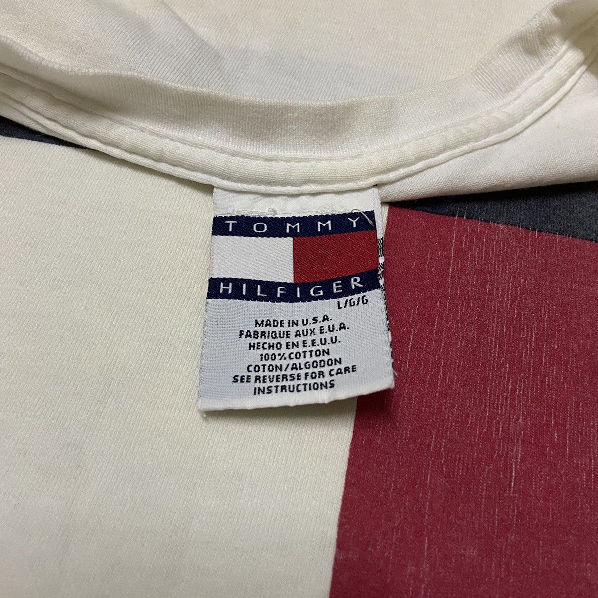 Tommy Hilfiger Vintage 90s tommy hilfiger tshirt big logo tshirt Size US XL / EU 56 / 4 - 3 Thumbnail