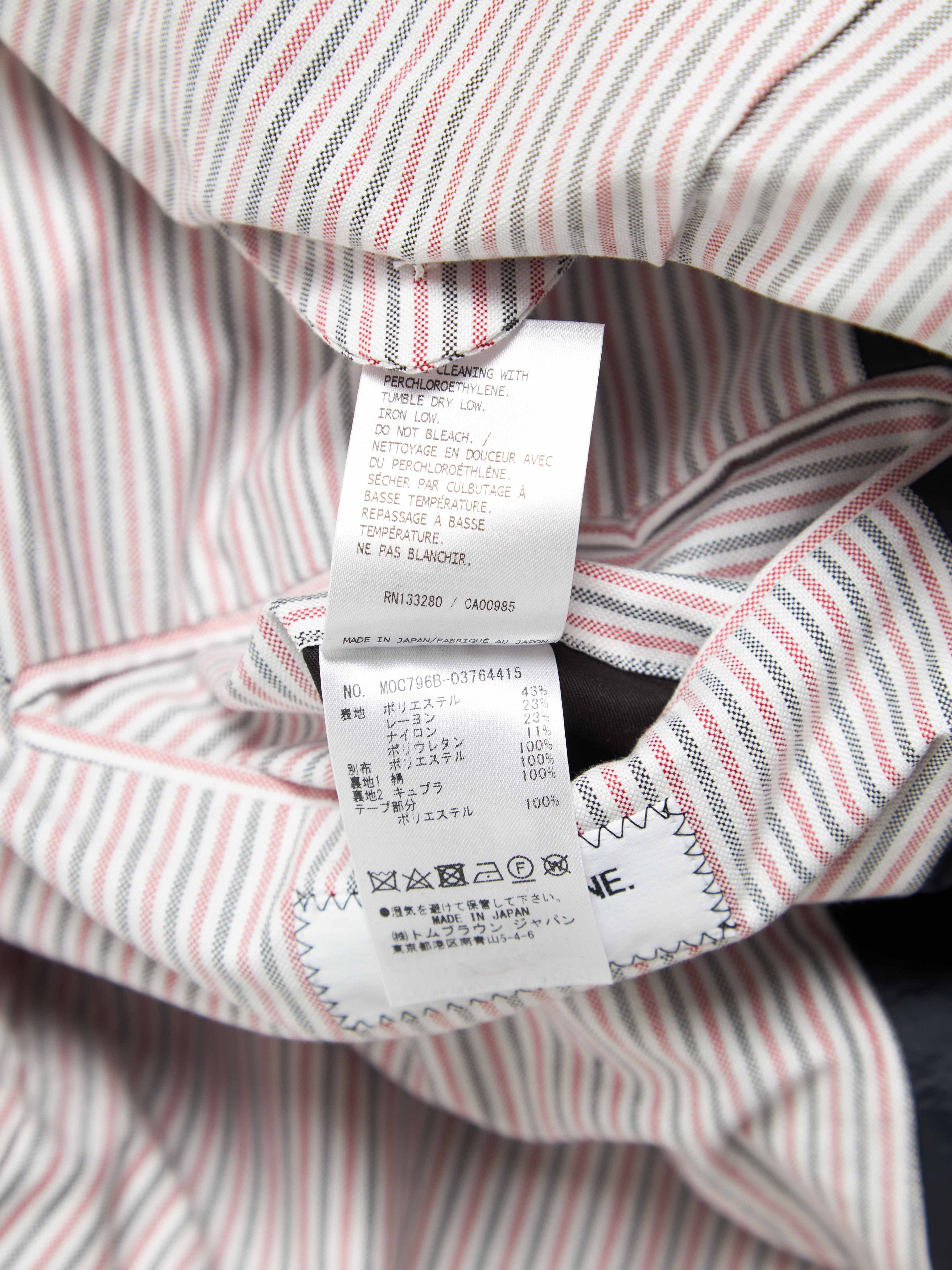 Thom Browne Navy Lines Sleeve Lines Lining Oversized Coat Size US M / EU 48-50 / 2 - 8 Thumbnail