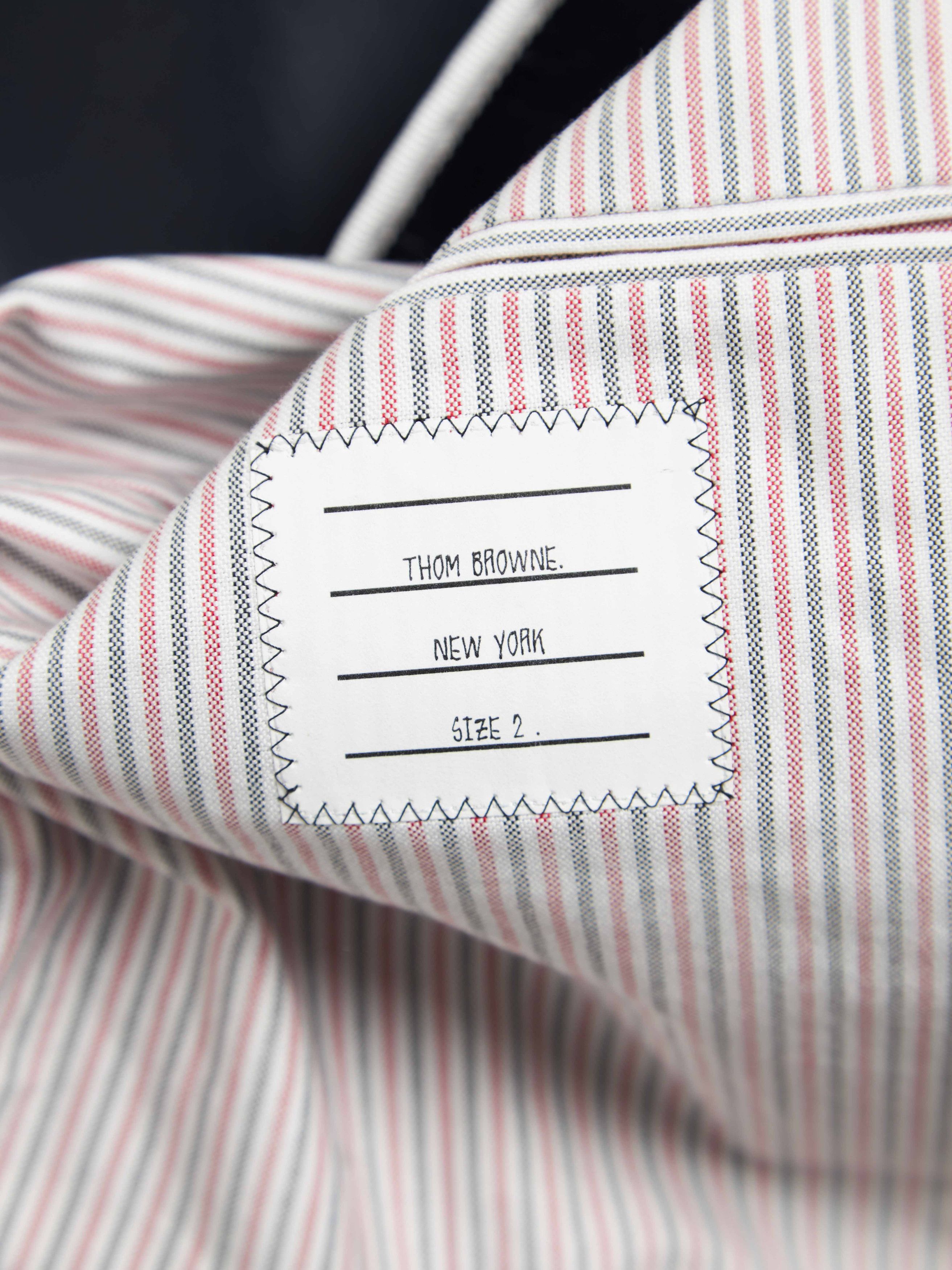 Thom Browne Navy Lines Sleeve Lines Lining Oversized Coat Size US M / EU 48-50 / 2 - 5 Thumbnail