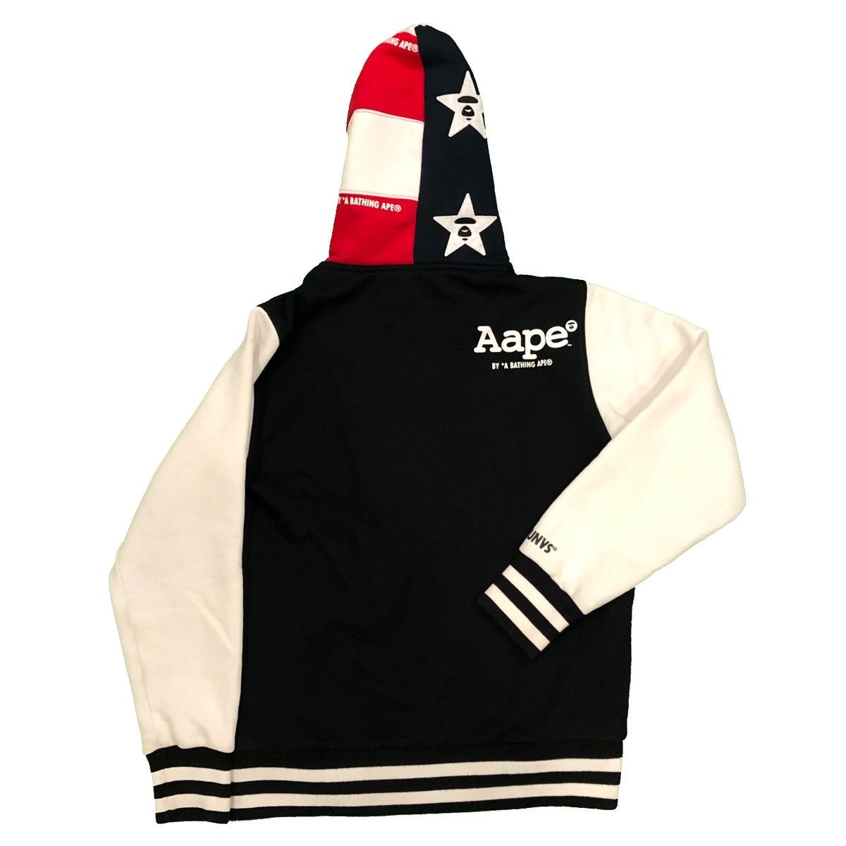 Aape Aape by BAPE Hooded Varsity Jacket Stars & Stripes APUNVS Size US M / EU 48-50 / 2 - 9 Thumbnail