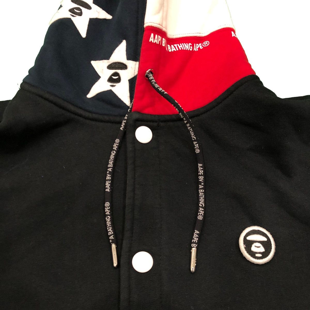 Aape Aape by BAPE Hooded Varsity Jacket Stars & Stripes APUNVS Size US M / EU 48-50 / 2 - 2 Thumbnail