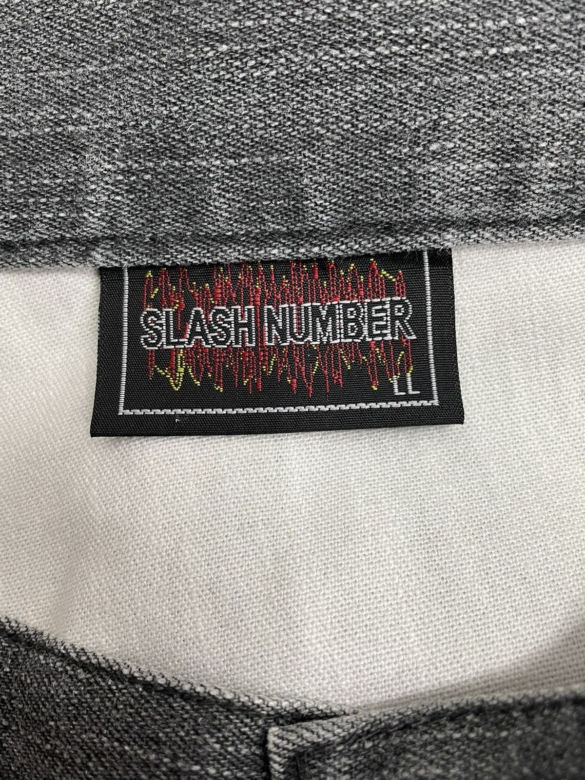 Japanese Brand 90’s SLASH NUMBER Patchwork Rap Baggy Pants Kapital Style Size US 30 / EU 46 - 9 Thumbnail