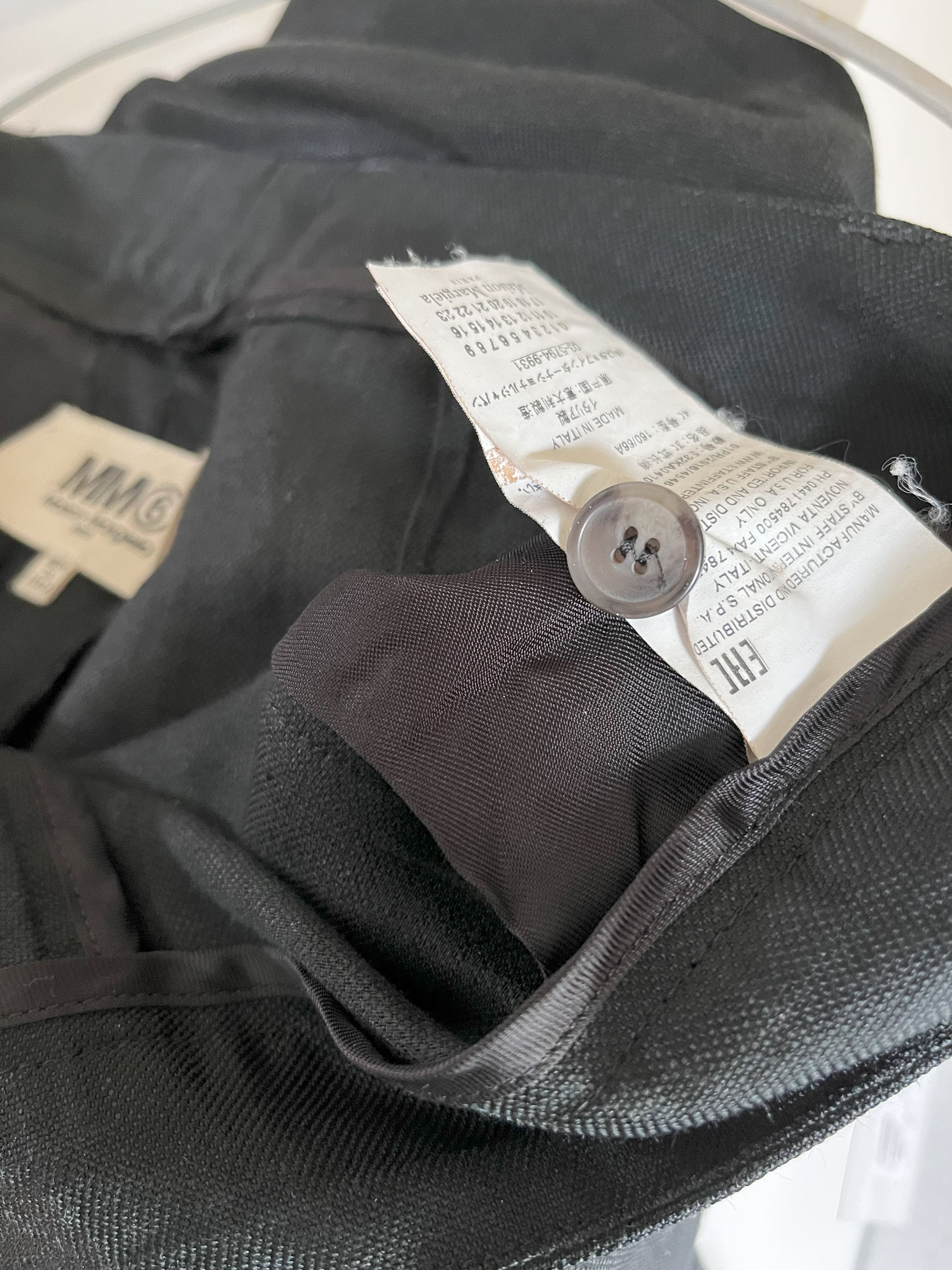 Maison Margiela MARTIN MARGIELA MM6 BLACK VISCOSE TROUSERS Size US 29 - 11 Thumbnail