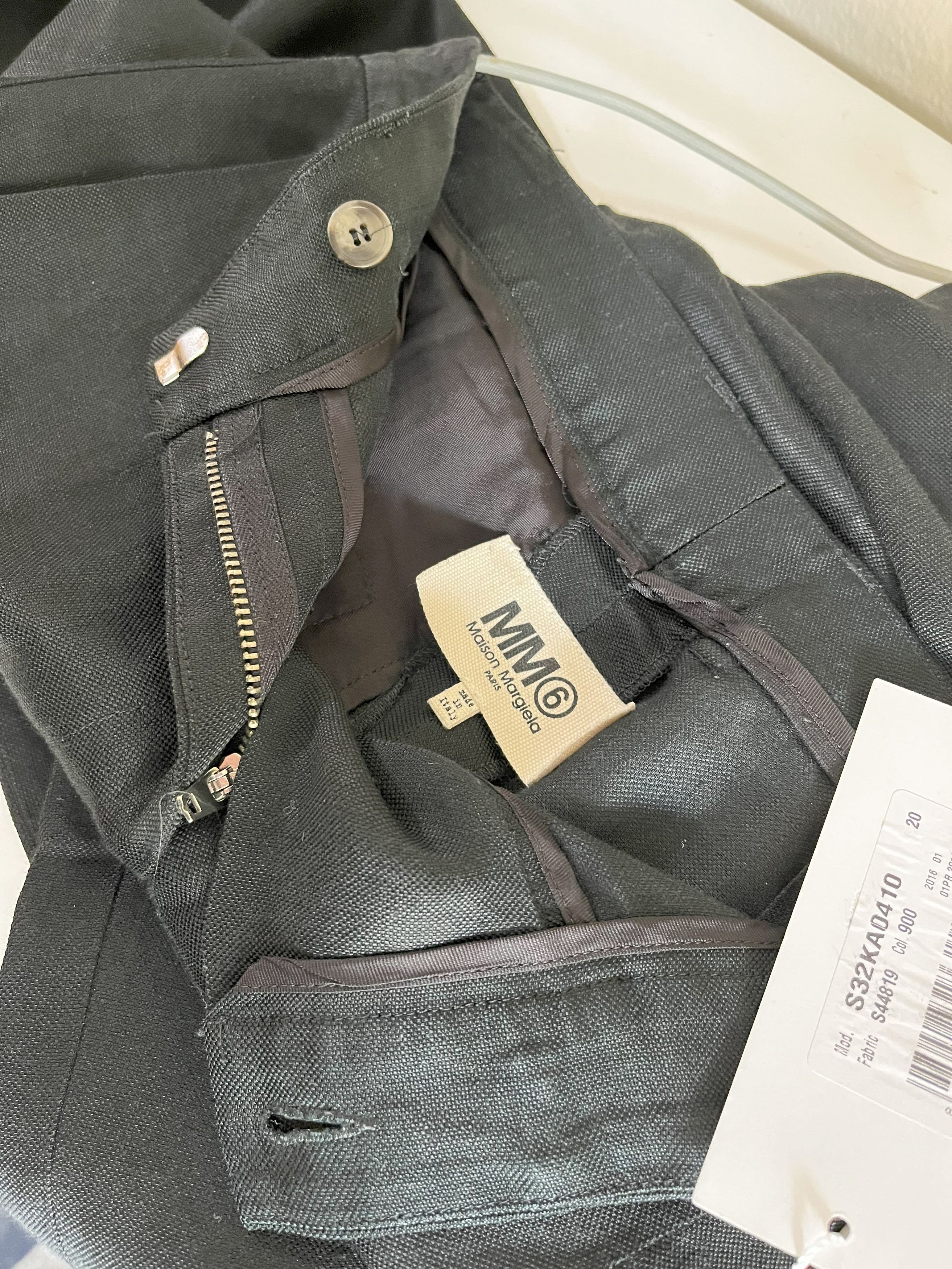 Maison Margiela MARTIN MARGIELA MM6 BLACK VISCOSE TROUSERS Size US 29 - 10 Thumbnail