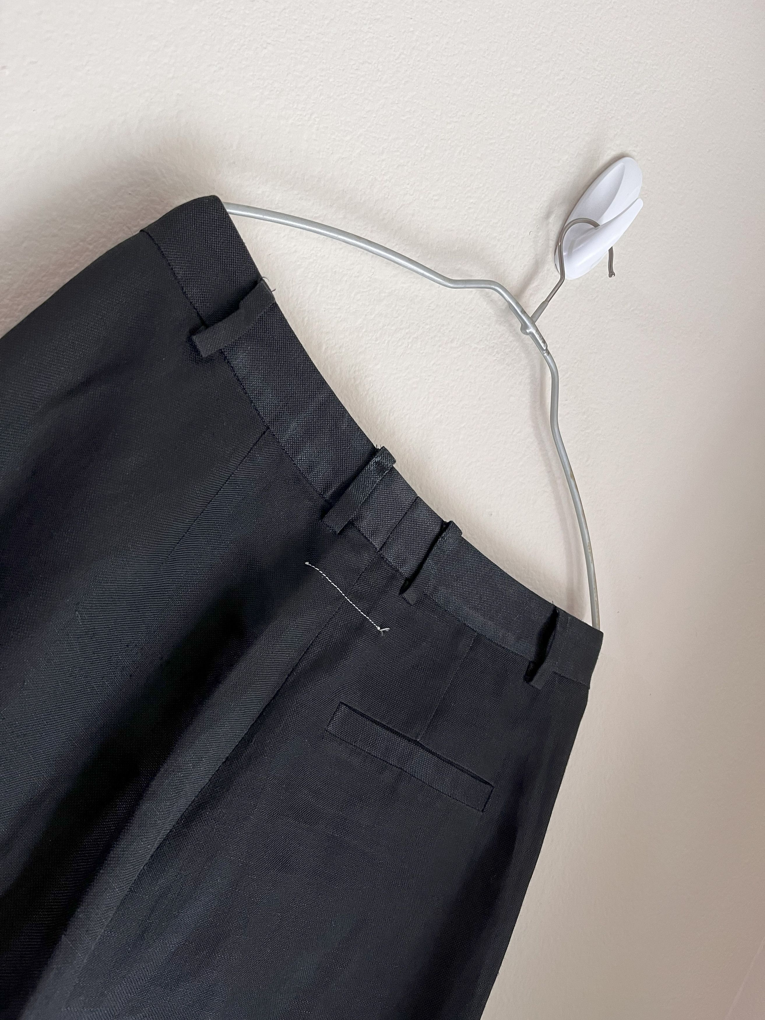 Maison Margiela MARTIN MARGIELA MM6 BLACK VISCOSE TROUSERS Size US 29 - 3 Thumbnail