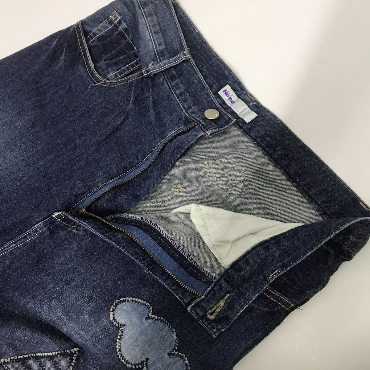 Issey Miyake Ne-net by Issey Miyake patchwork art denim pegged pants Size US 30 / EU 46 - 14 Thumbnail