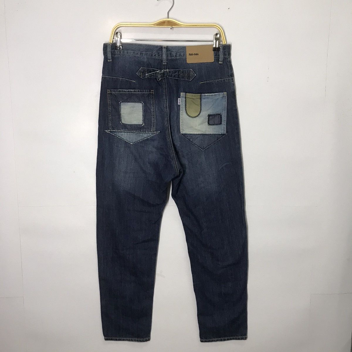 Issey Miyake Ne-net by Issey Miyake patchwork art denim pegged pants Size US 30 / EU 46 - 6 Thumbnail