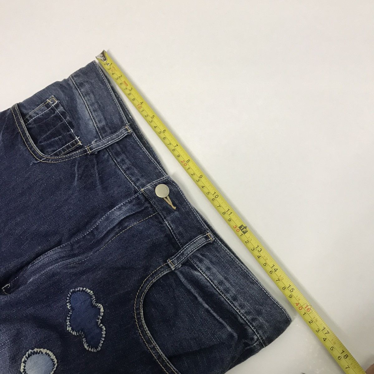 Issey Miyake Ne-net by Issey Miyake patchwork art denim pegged pants Size US 30 / EU 46 - 10 Thumbnail