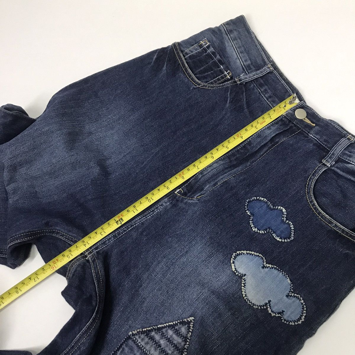 Issey Miyake Ne-net by Issey Miyake patchwork art denim pegged pants Size US 30 / EU 46 - 11 Thumbnail