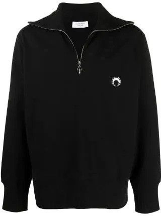 Marine Serre Marine Serre graphic-print zip front pullover Size US L / EU 52-54 / 3 - 6 Thumbnail