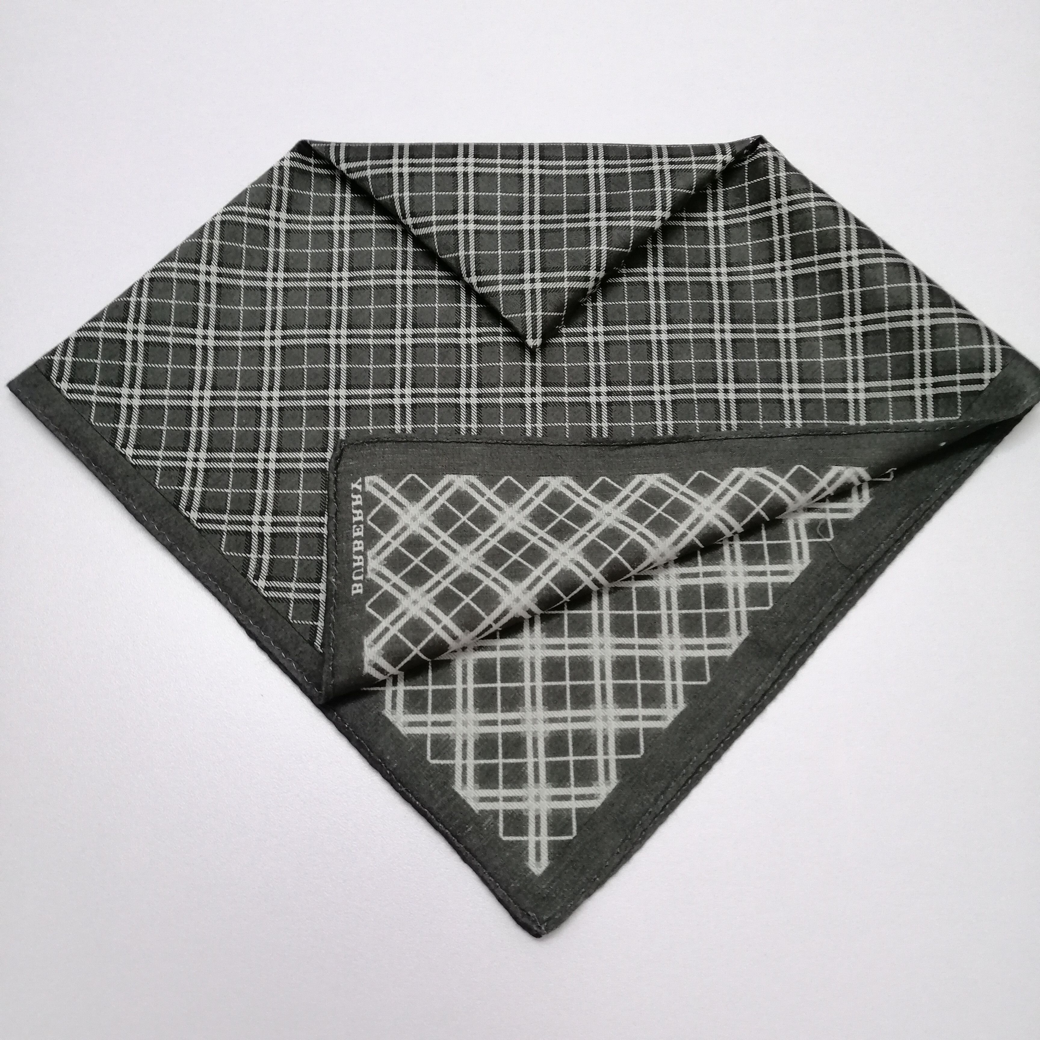 Burberry × Vintage Burberry Handkerchief/Neckerchief/Bandana-KD2069 Size ONE SIZE - 5 Thumbnail