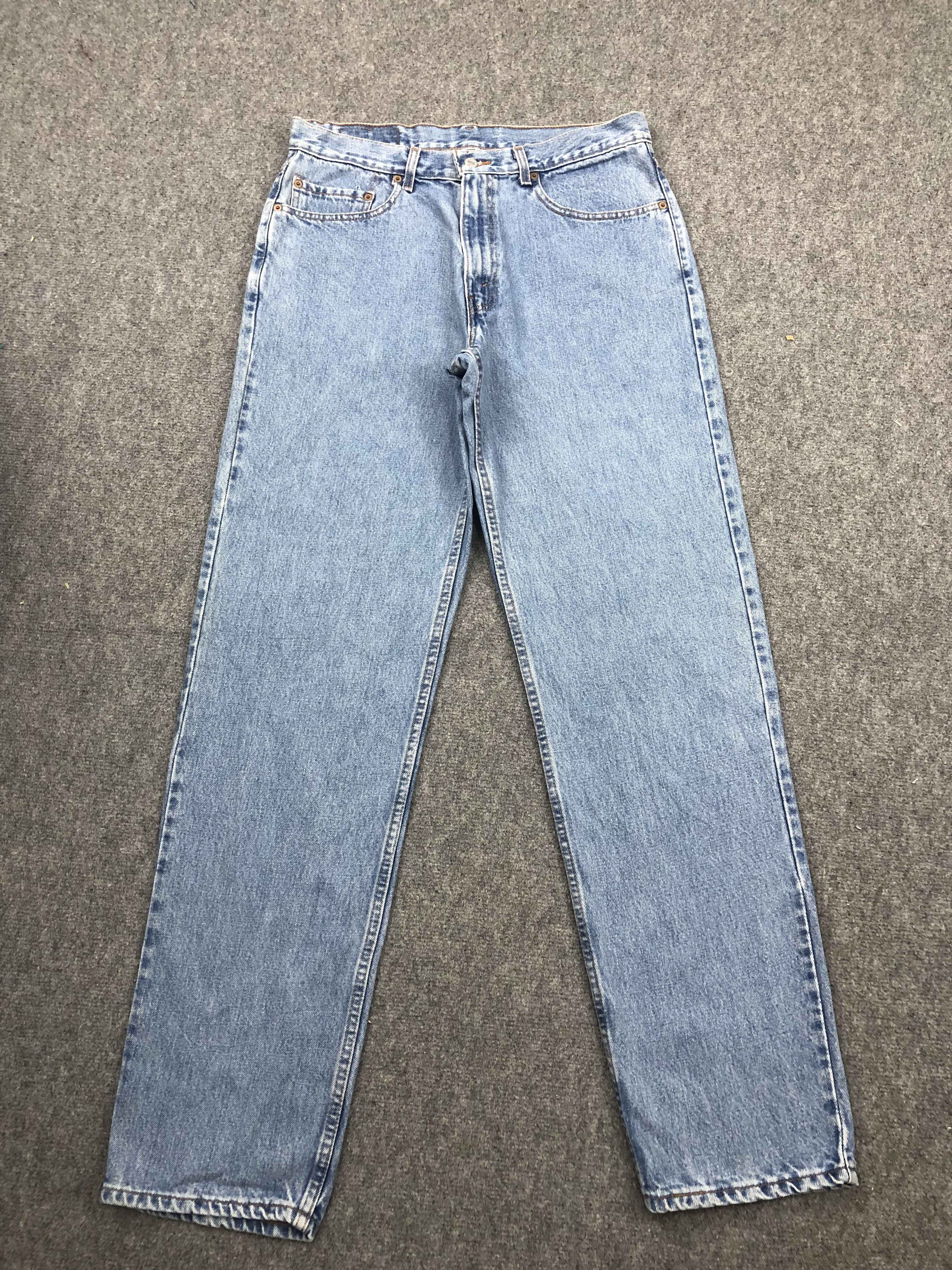 Levi's × Vintage Vintage 90s Levis 550 Faded Blue Jeans Size US 35 - 1 Thumbnail
