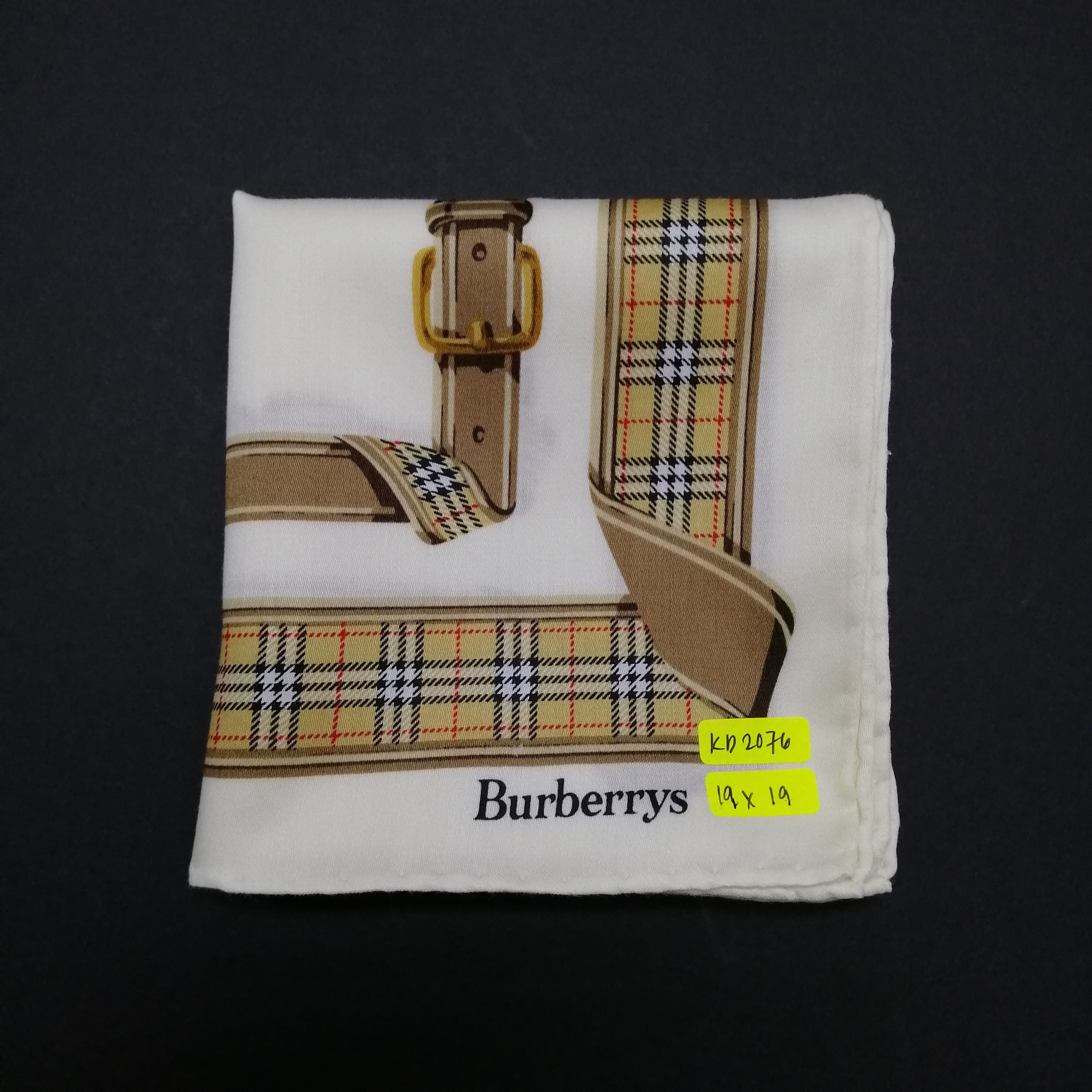 Burberry × Vintage Vintage Burberry Handkerchief/Neckerchief/Bandana-KD2076 Size ONE SIZE - 6 Thumbnail
