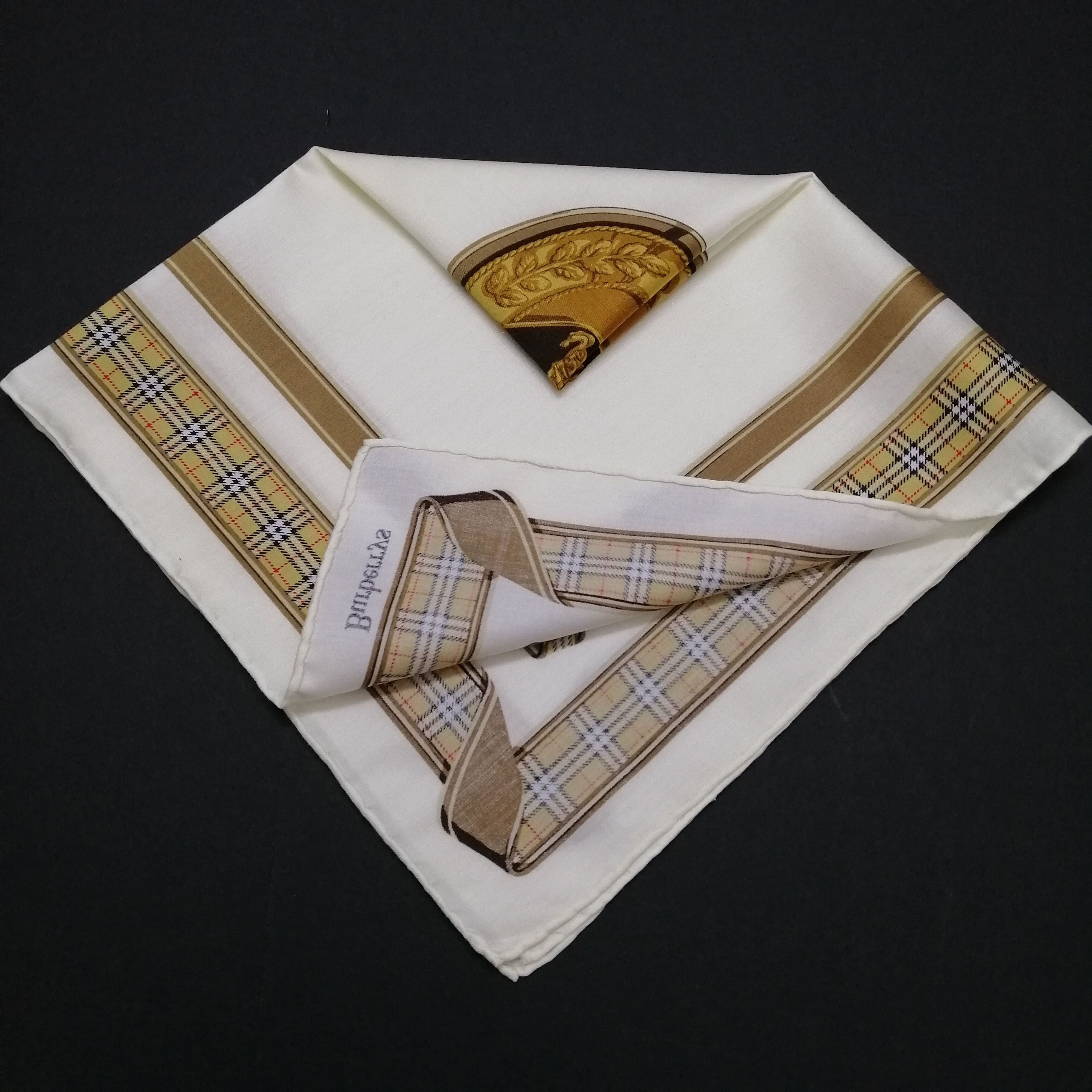 Burberry × Vintage Vintage Burberry Handkerchief/Neckerchief/Bandana-KD2076 Size ONE SIZE - 5 Thumbnail