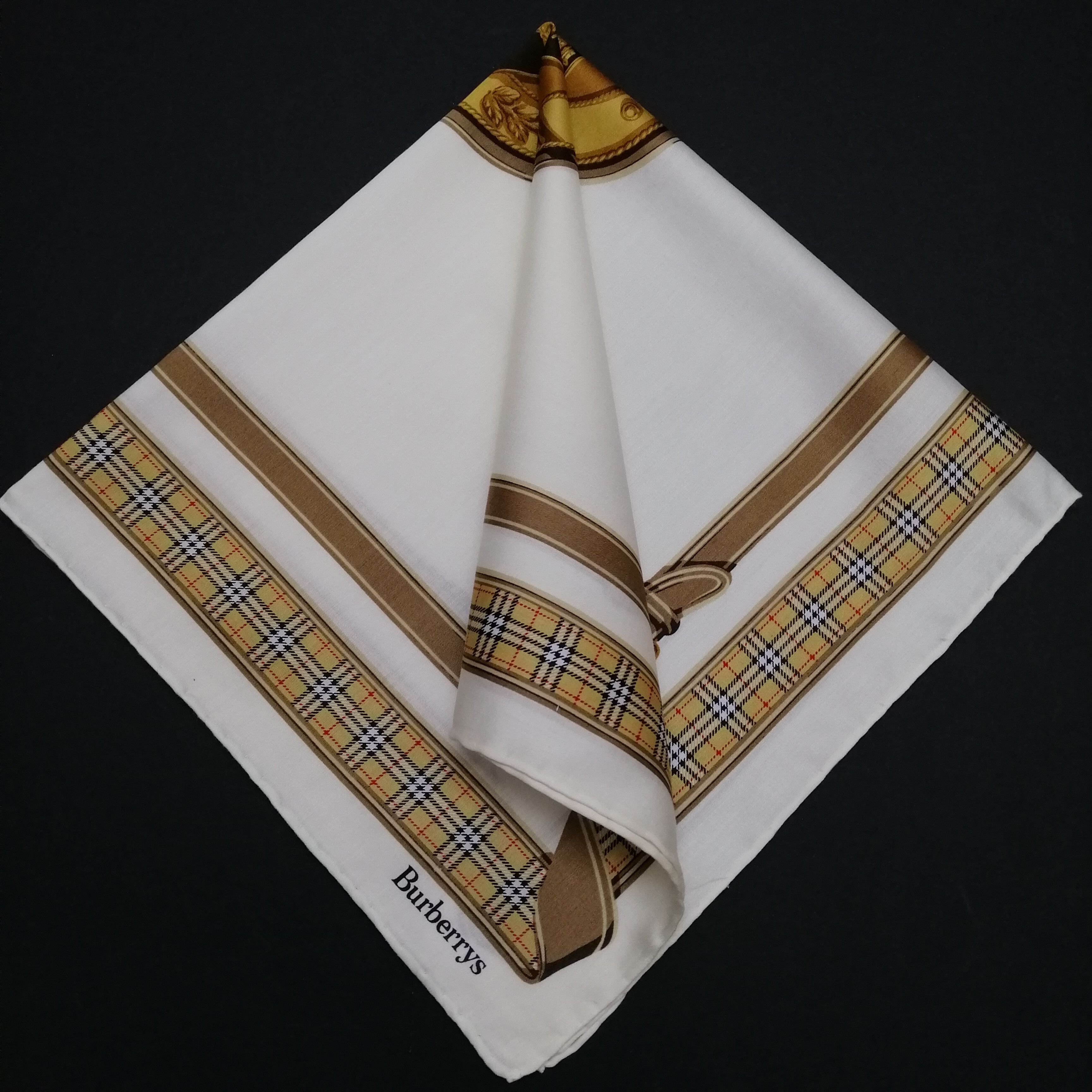 Burberry × Vintage Vintage Burberry Handkerchief/Neckerchief/Bandana-KD2076 Size ONE SIZE - 3 Thumbnail