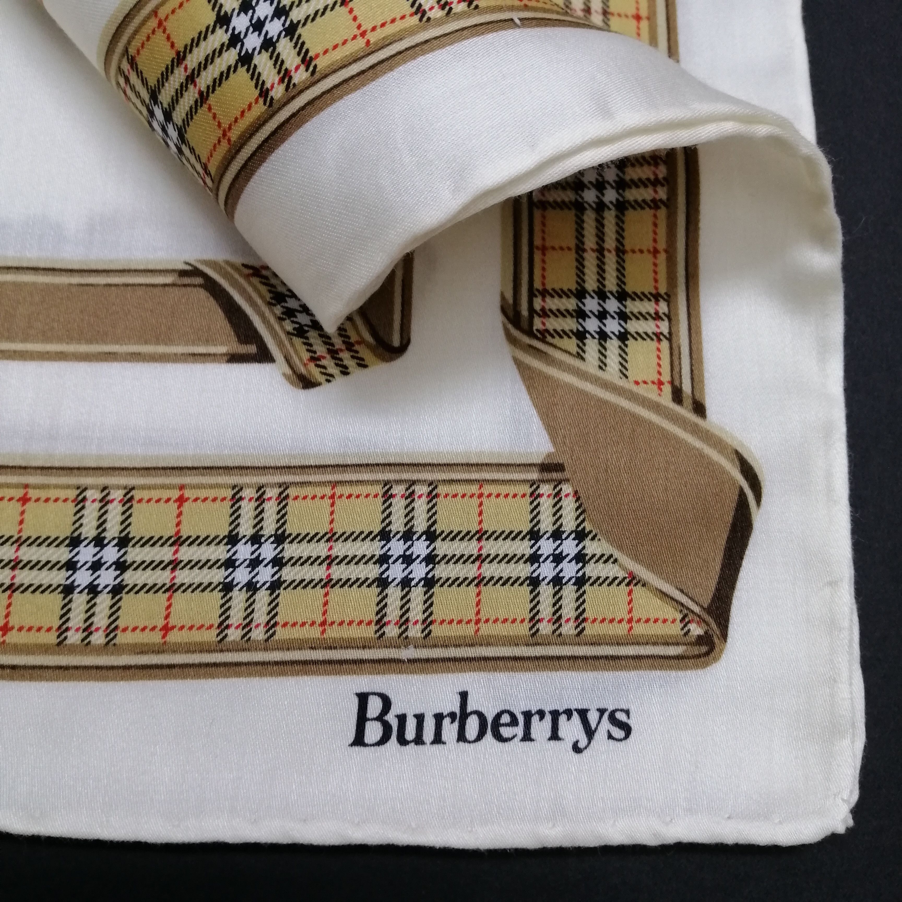 Burberry × Vintage Vintage Burberry Handkerchief/Neckerchief/Bandana-KD2076 Size ONE SIZE - 4 Thumbnail