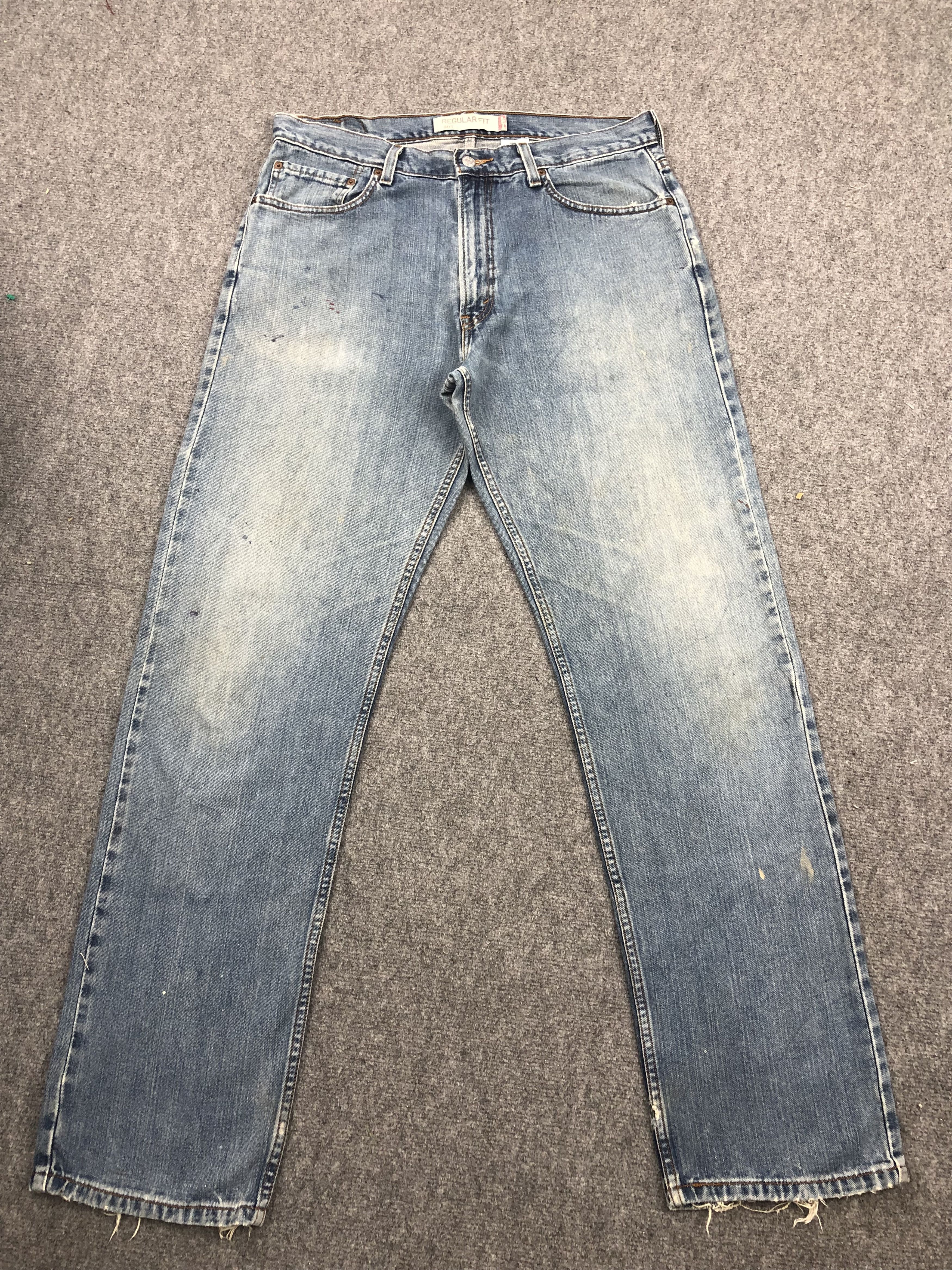 Levi's × Vintage Vintage Levis 505 Faded Blue Jeans Size US 37 - 1 Thumbnail