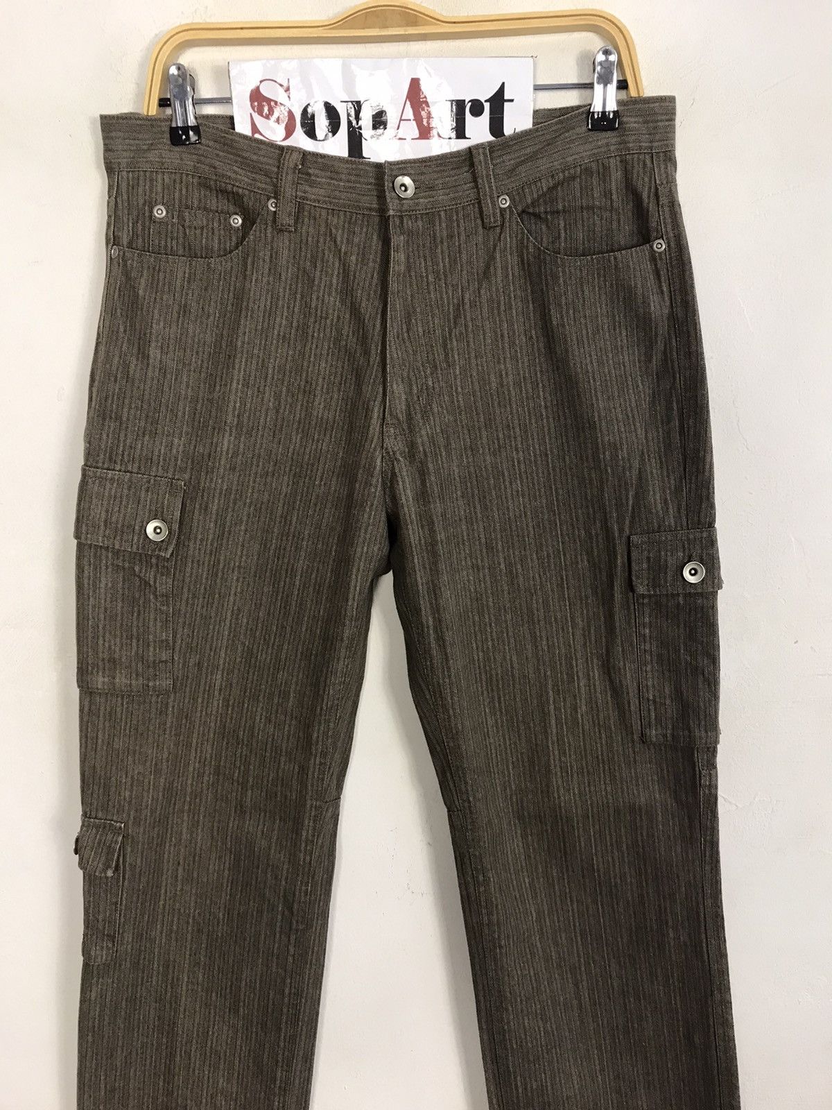 Japanese Brand × Vintage Vintage Trousers Pants Japanese Brand Zipper Pocket Design Size US 33 - 4 Thumbnail