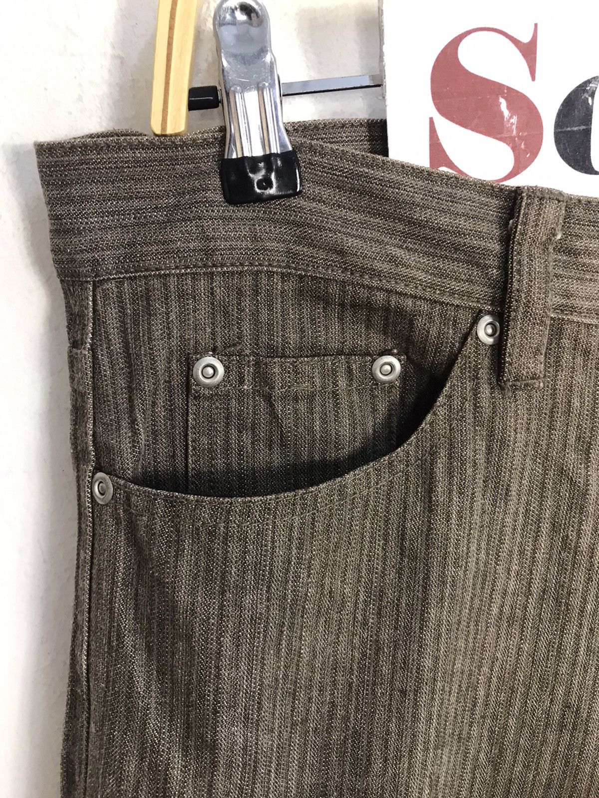 Japanese Brand × Vintage Vintage Trousers Pants Japanese Brand Zipper Pocket Design Size US 33 - 8 Thumbnail