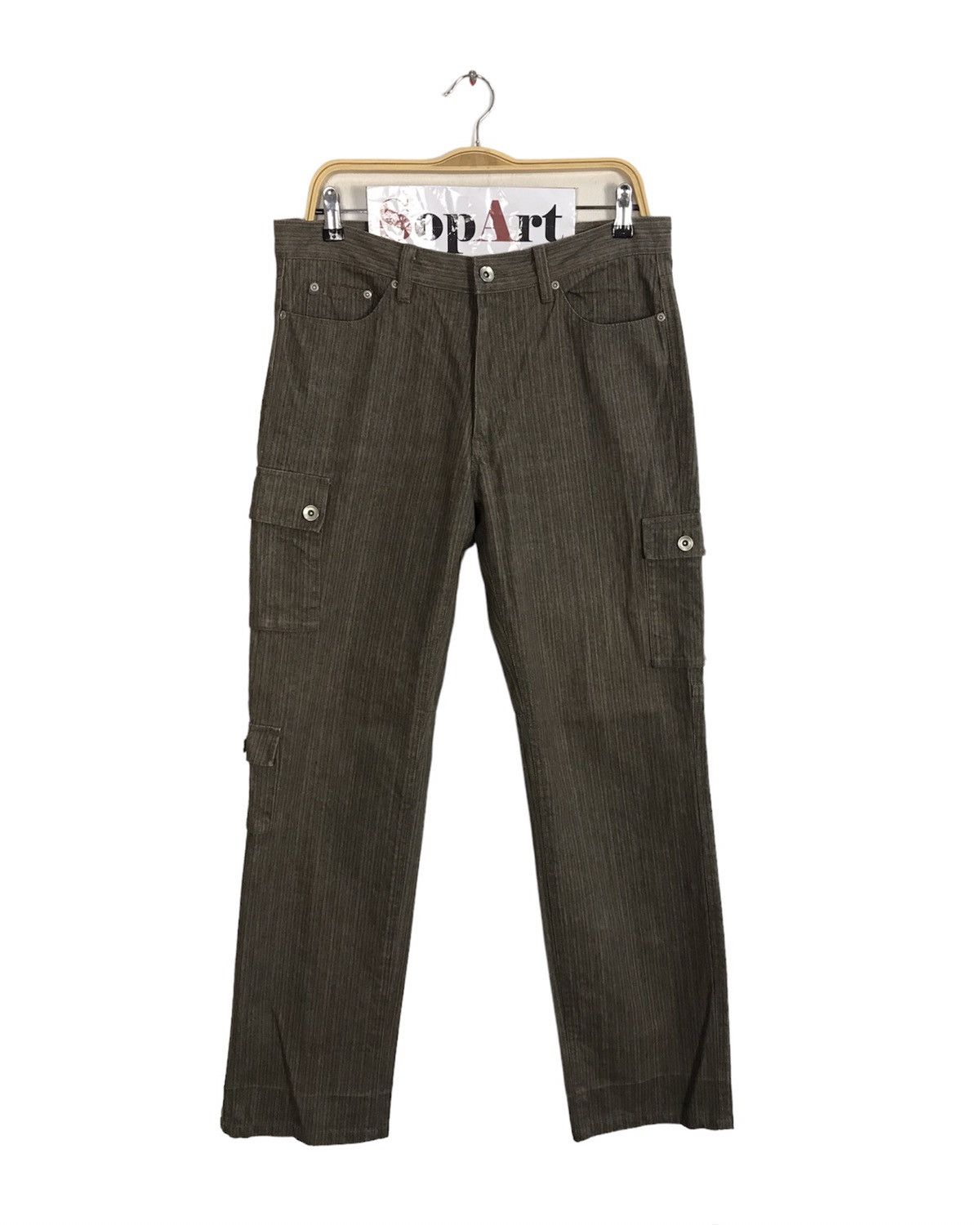 Japanese Brand × Vintage Vintage Trousers Pants Japanese Brand Zipper Pocket Design Size US 33 - 1 Thumbnail