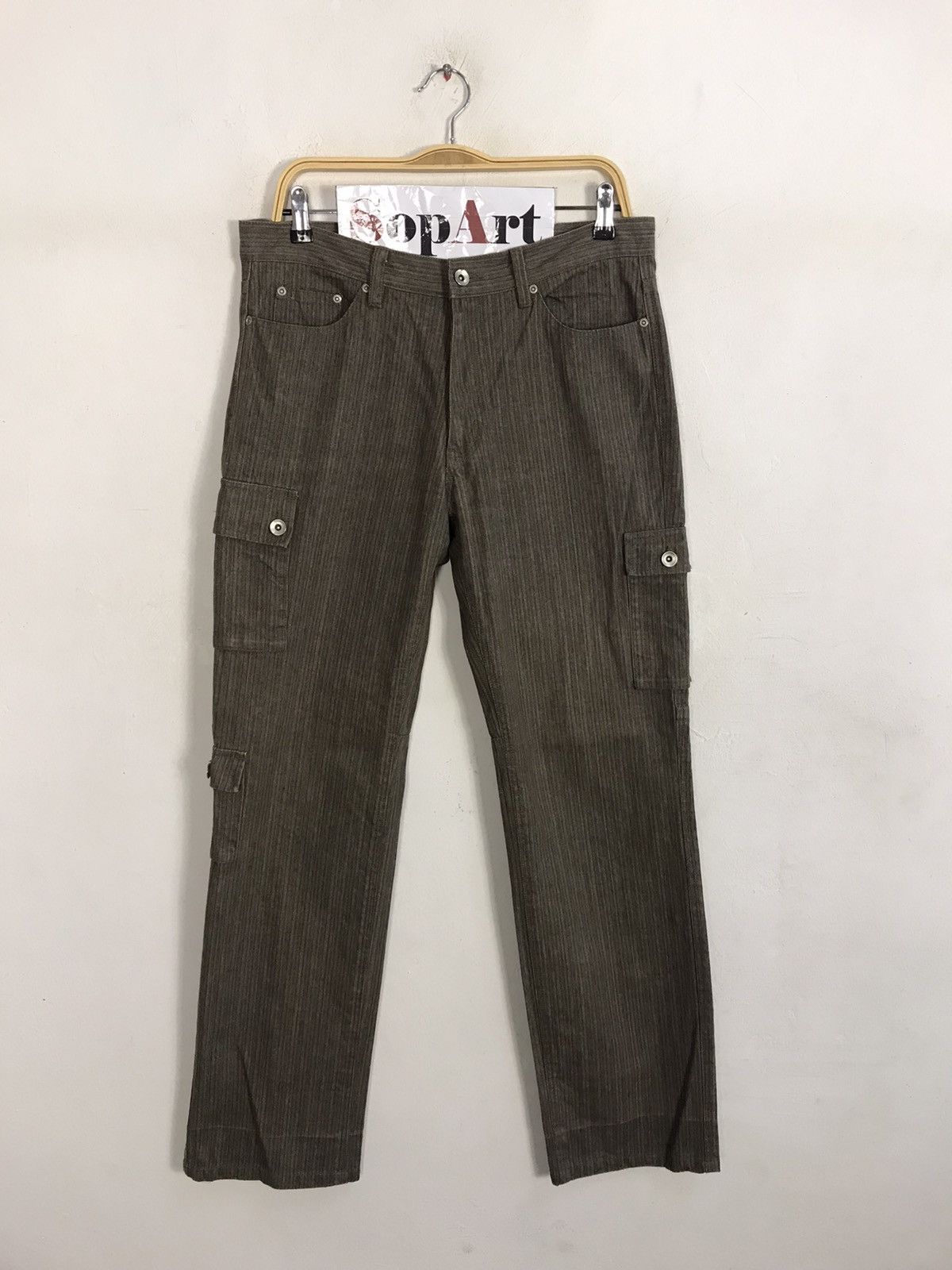 Japanese Brand × Vintage Vintage Trousers Pants Japanese Brand Zipper Pocket Design Size US 33 - 3 Thumbnail