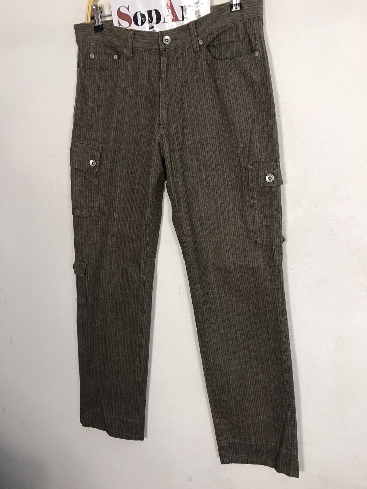 Japanese Brand × Vintage Vintage Trousers Pants Japanese Brand Zipper Pocket Design Size US 33 - 5 Thumbnail