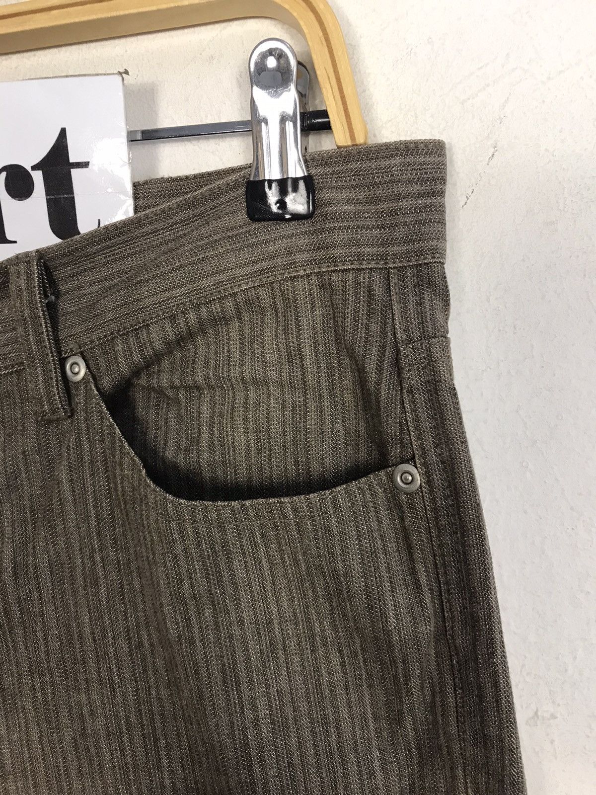 Japanese Brand × Vintage Vintage Trousers Pants Japanese Brand Zipper Pocket Design Size US 33 - 6 Thumbnail