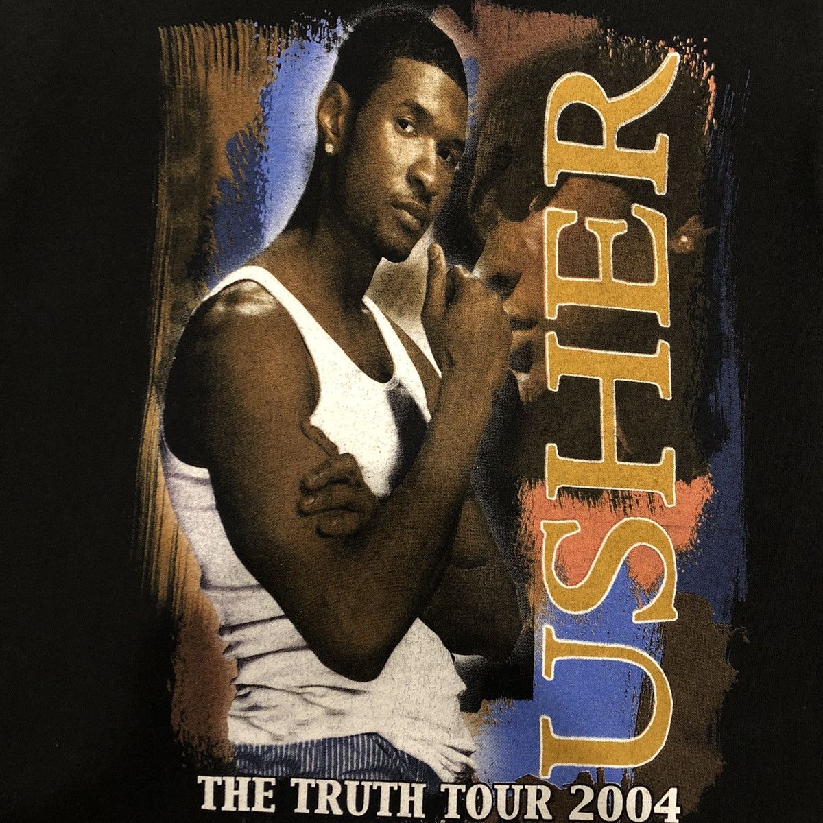 Rap Tees Vintage 2004 Kanye West Usher T Shirt The Truth Tour Rap Tee Size US M / EU 48-50 / 2 - 2 Thumbnail