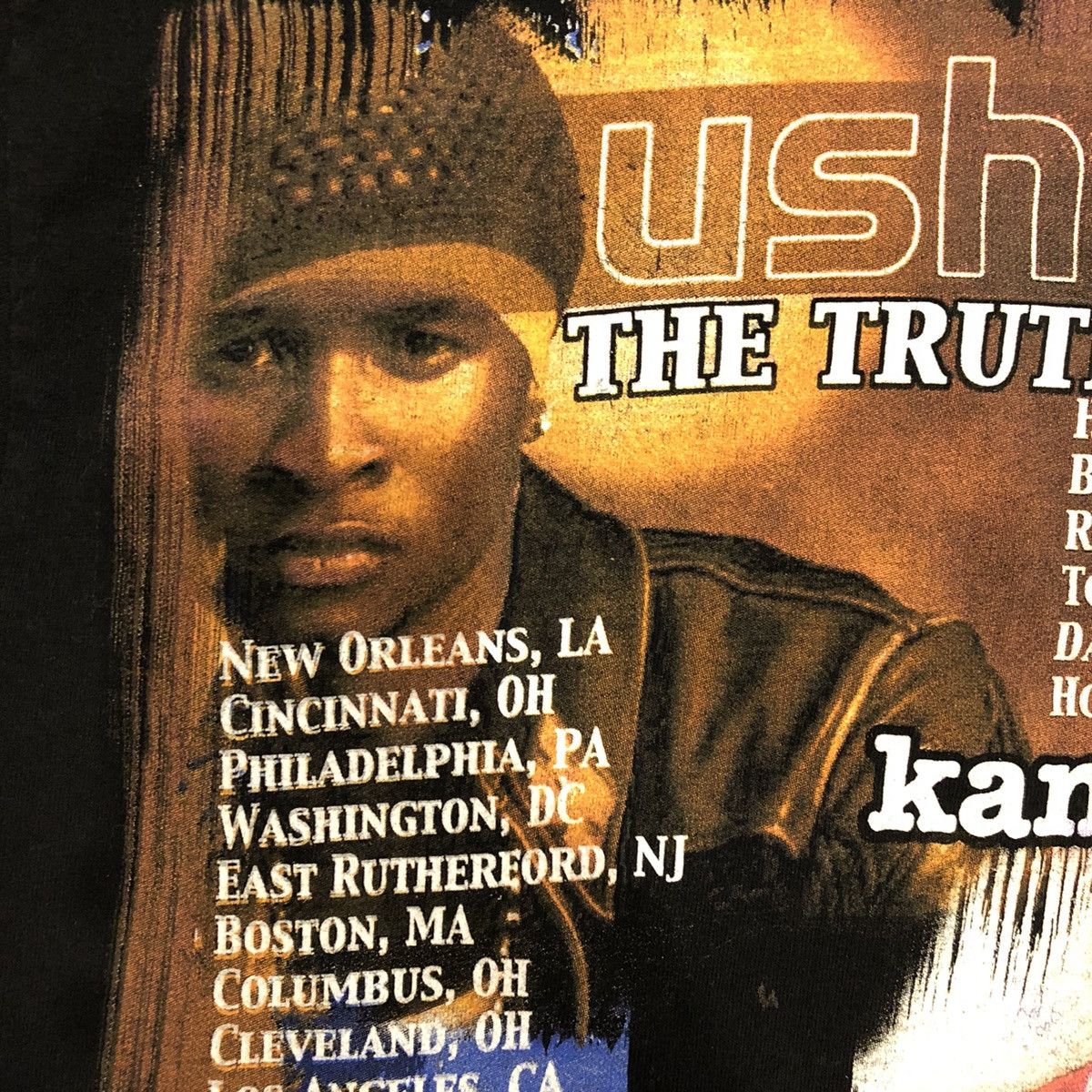 Rap Tees Vintage 2004 Kanye West Usher T Shirt The Truth Tour Rap Tee Size US M / EU 48-50 / 2 - 7 Thumbnail