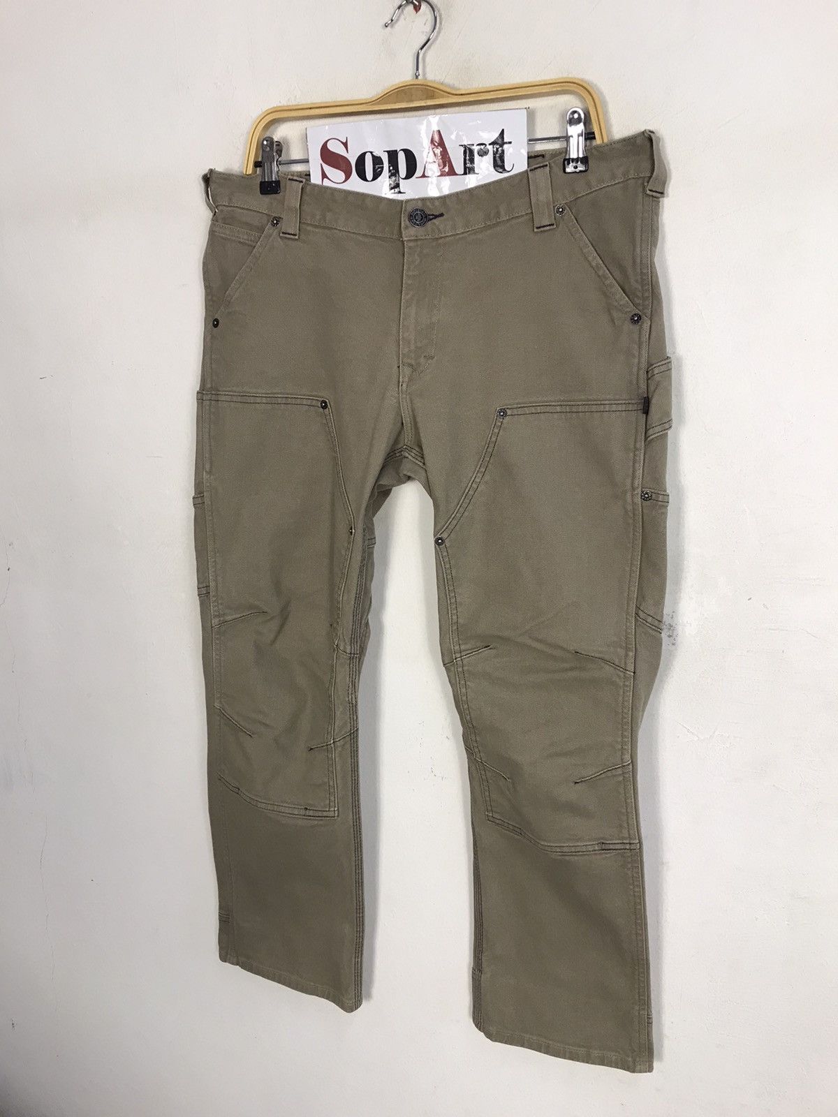 Japanese Brand × Vintage Vintage Dovetail Workwear Double Knee Carpenter Pants Size US 36 / EU 52 - 4 Thumbnail