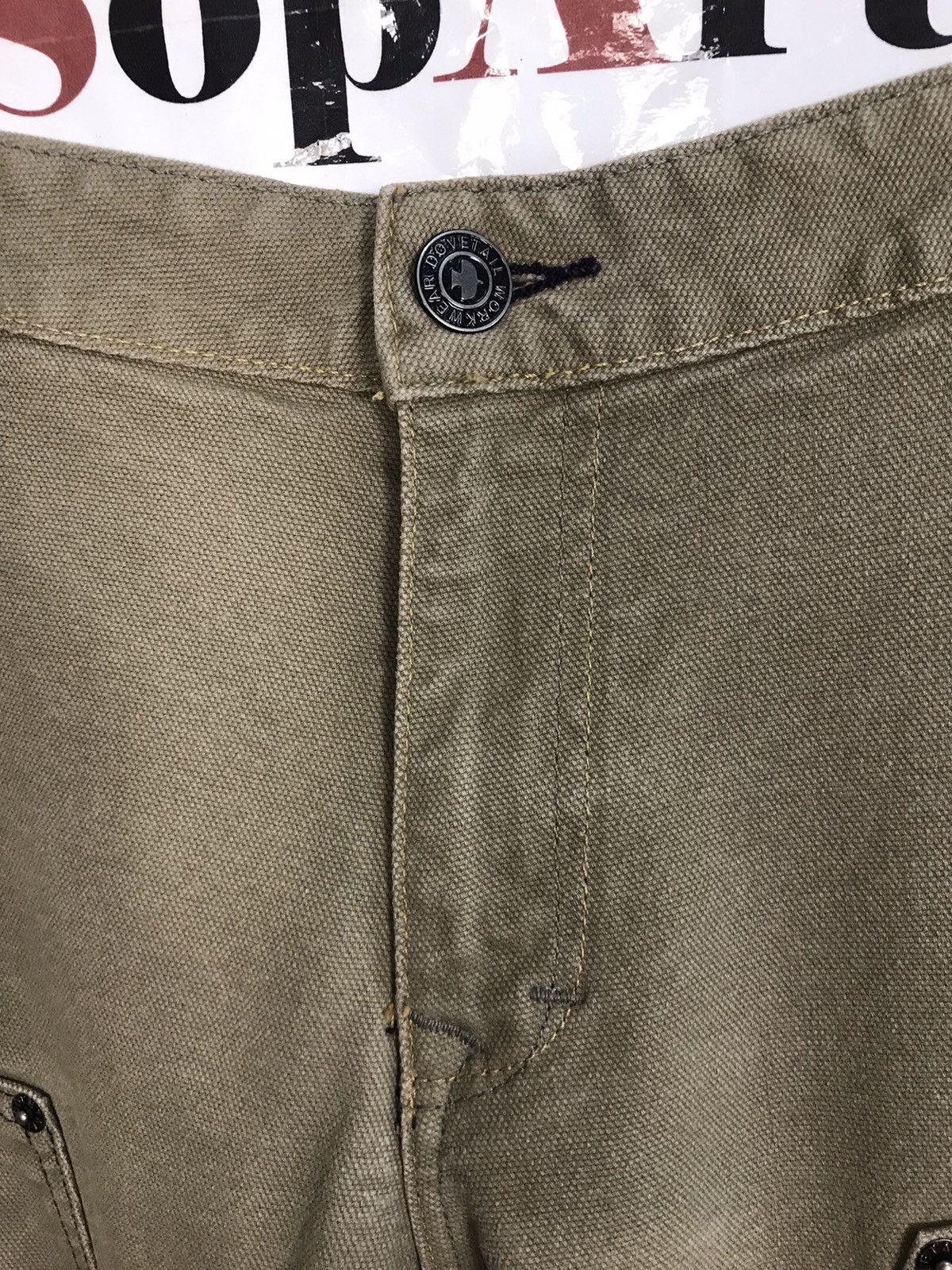 Japanese Brand × Vintage Vintage Dovetail Workwear Double Knee Carpenter Pants Size US 36 / EU 52 - 7 Thumbnail