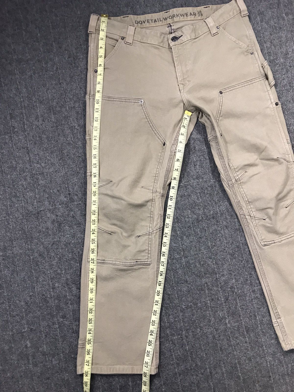 Japanese Brand × Vintage Vintage Dovetail Workwear Double Knee Carpenter Pants Size US 36 / EU 52 - 20 Thumbnail