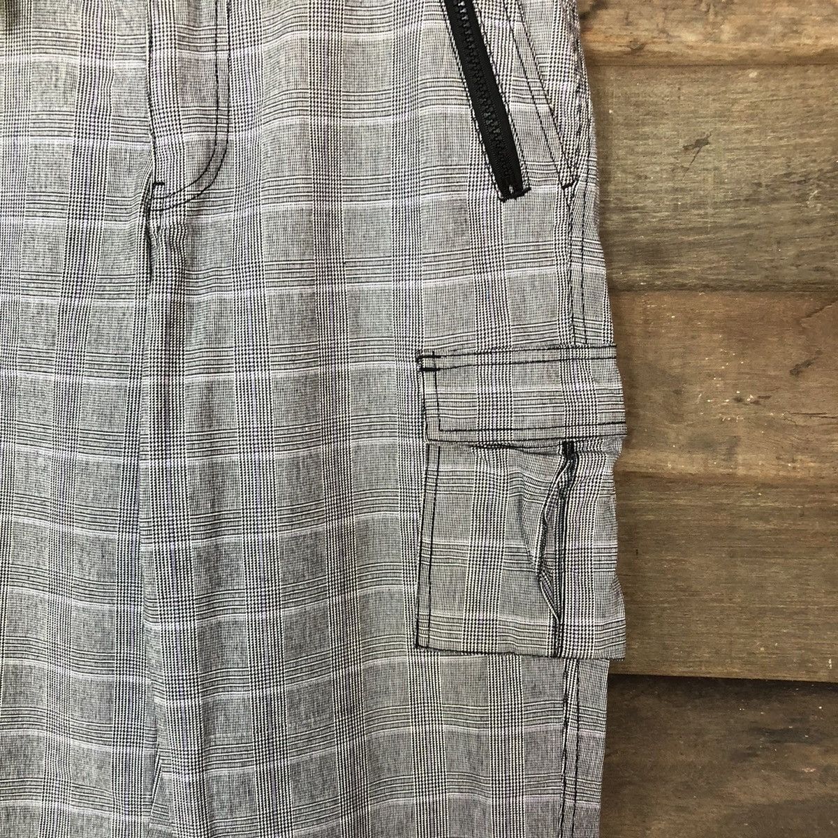 Japanese Brand DLL Checkered Grey Cargo utility Multipocket Pants #1530 Size US 30 / EU 46 - 5 Thumbnail